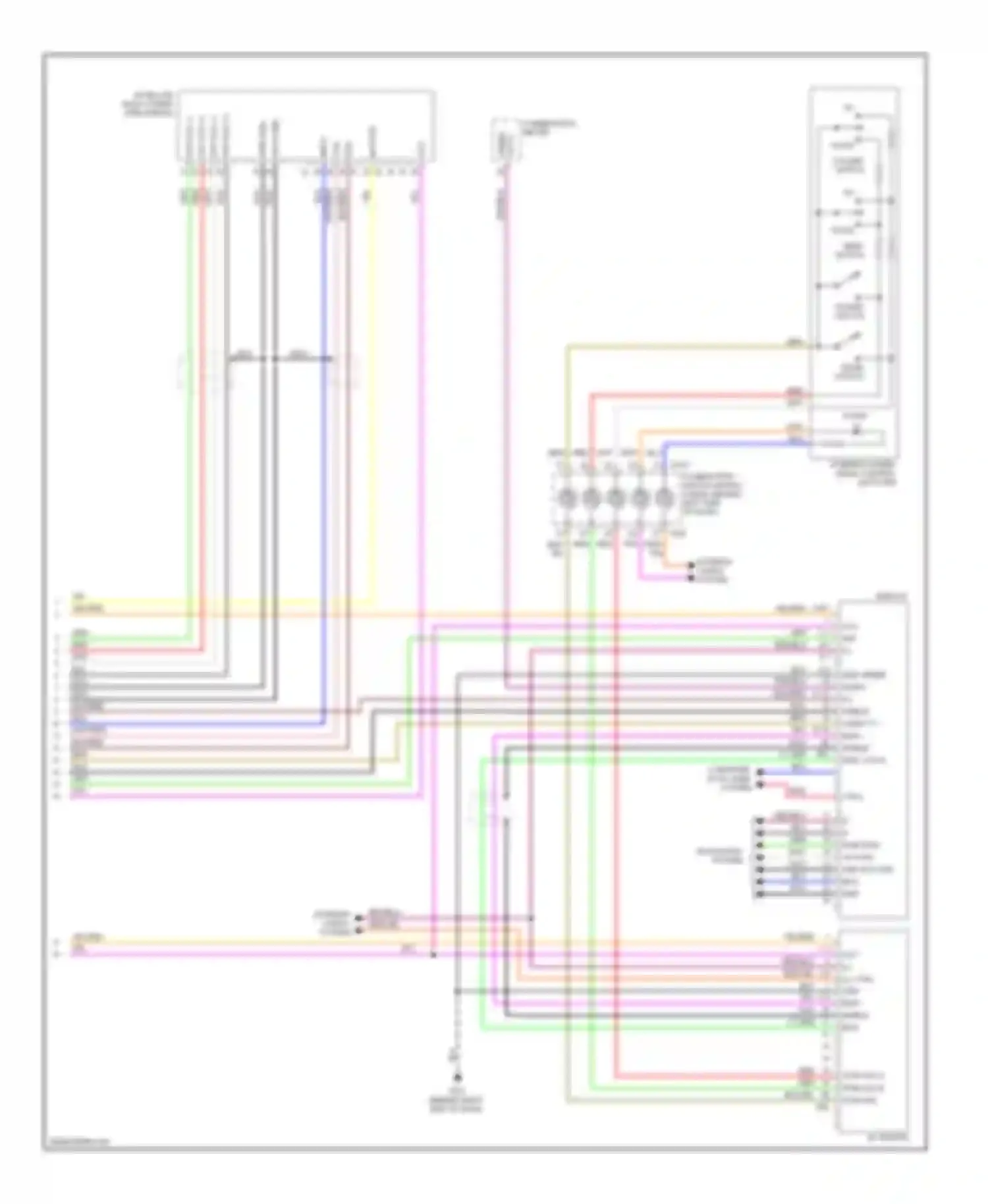 Wiring diagram navigation system for Nissan Quest III (2003-2009) (1 of 2)
