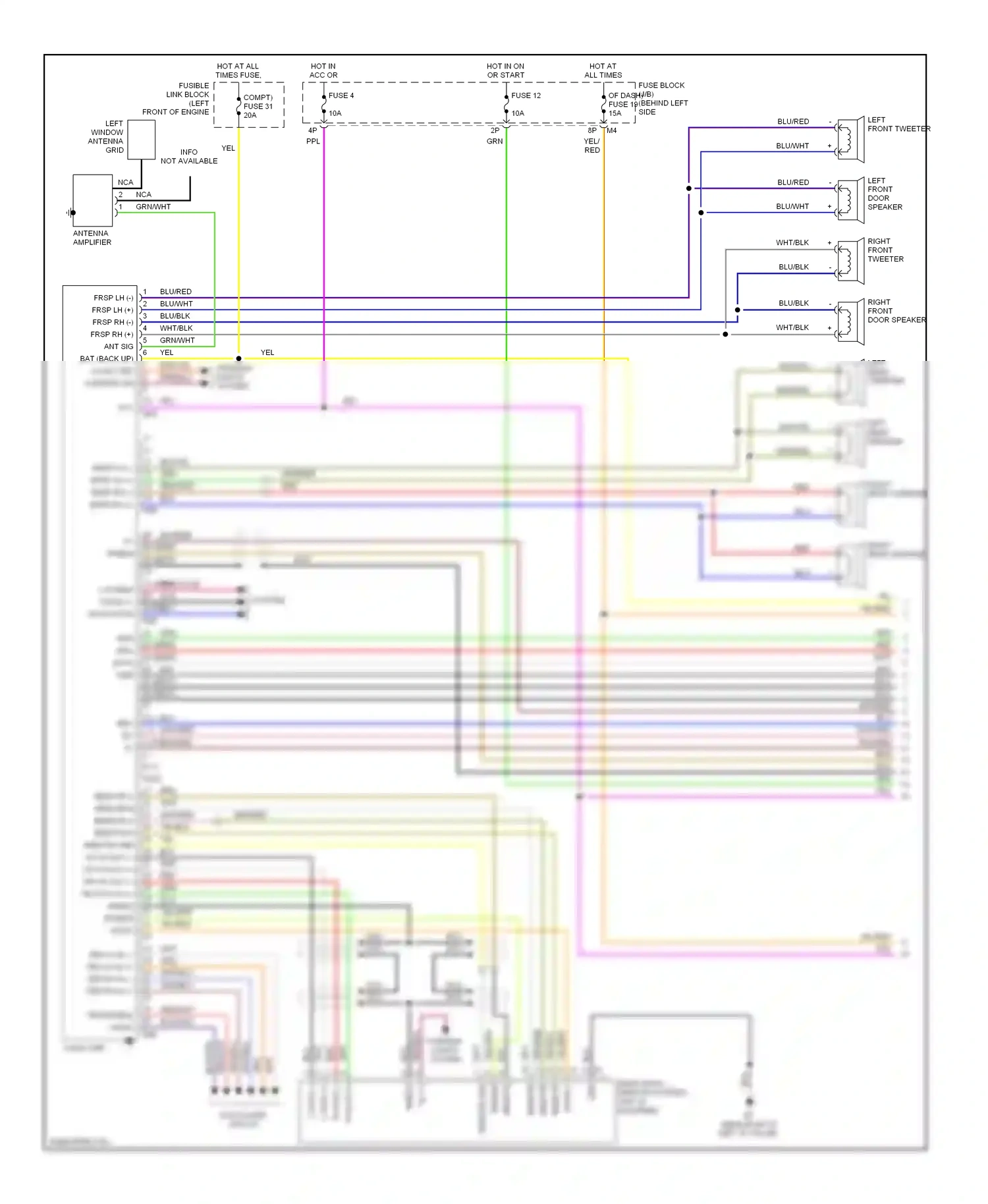 Wiring diagram nca for Nissan Quest III (2003-2009) (11 of 27)