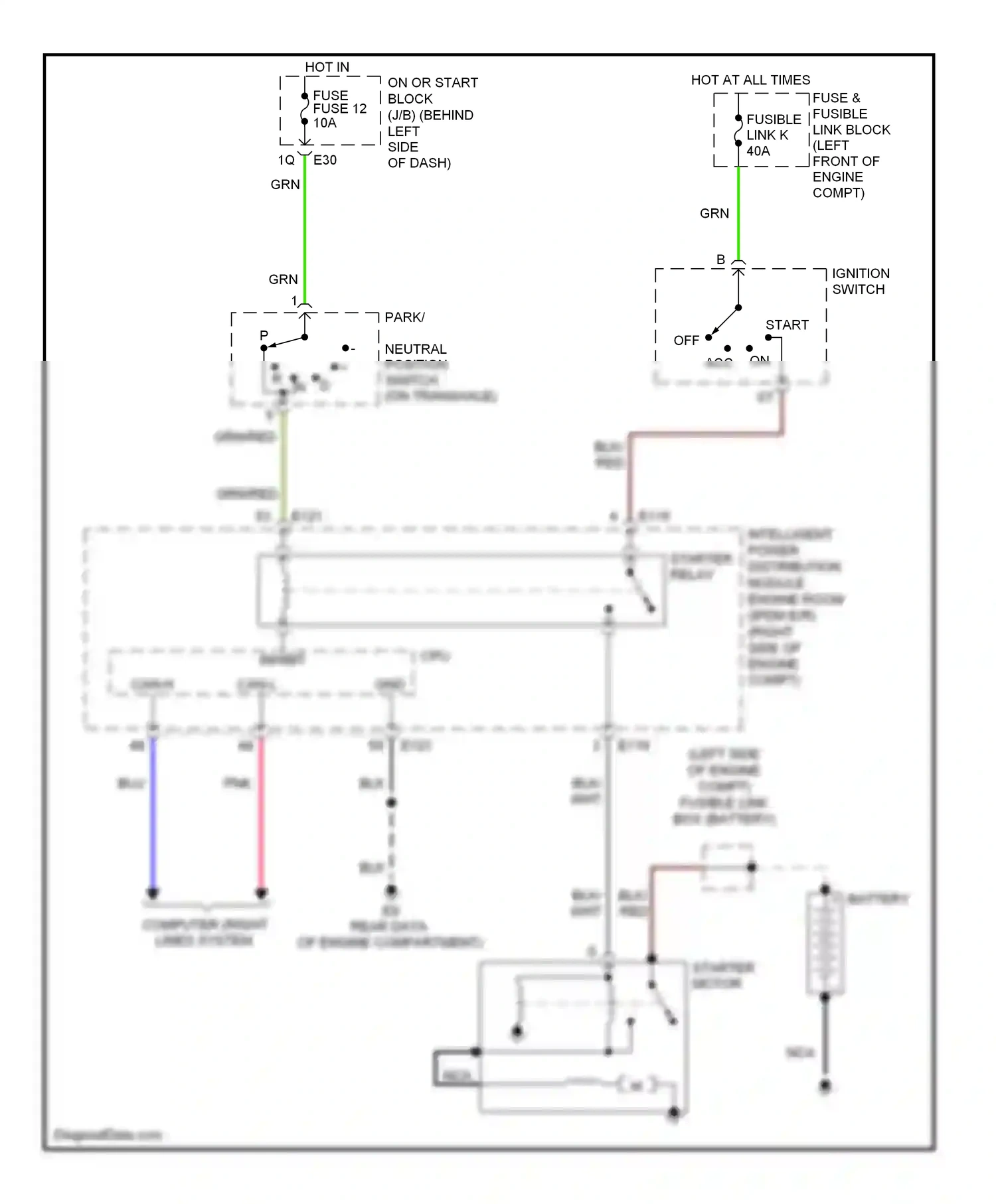 Wiring diagram nca for Nissan Quest III (2003-2009) (25 of 27)