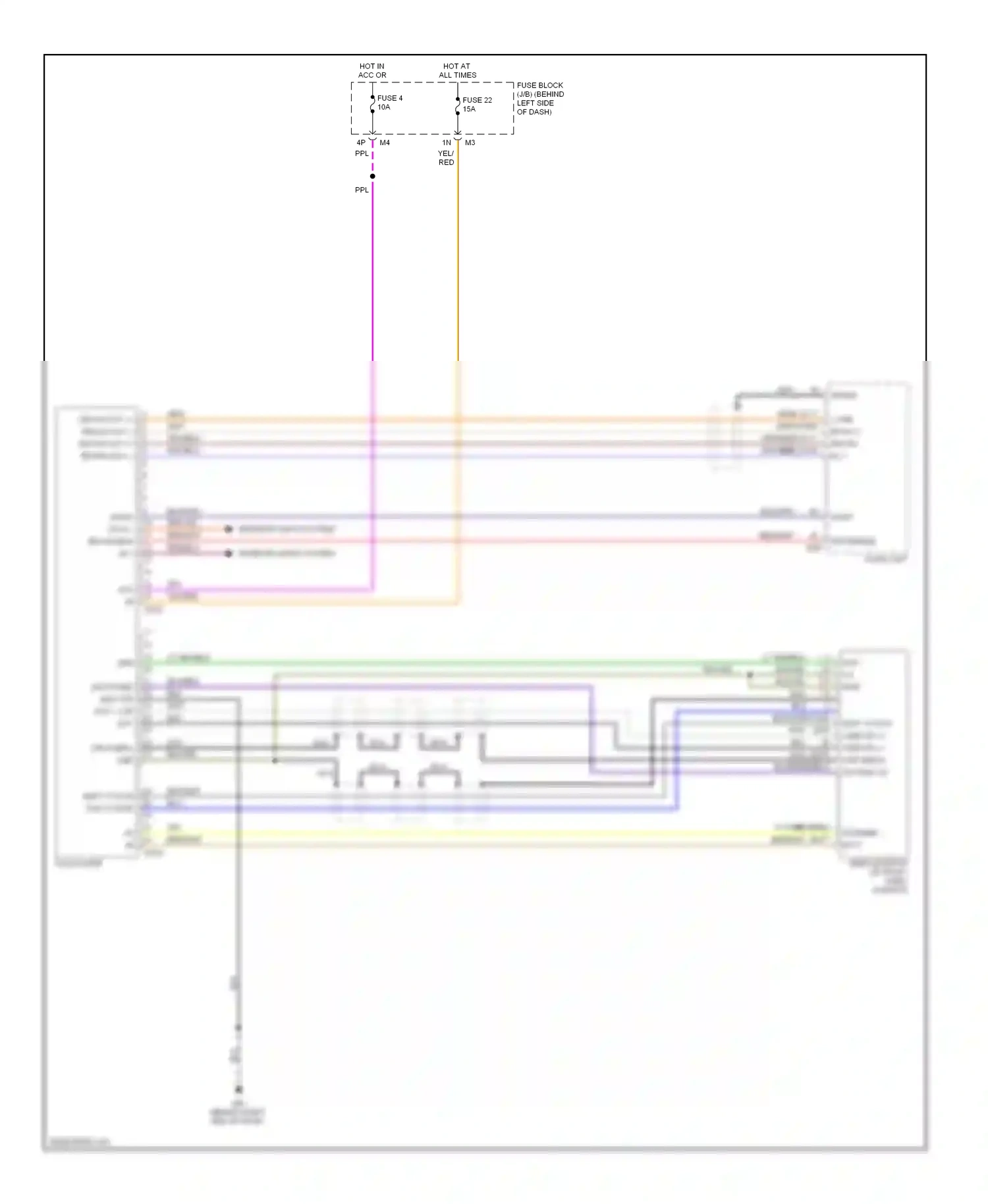 Wiring diagram org/blu for Nissan Quest III (2003-2009) (5 of 9)