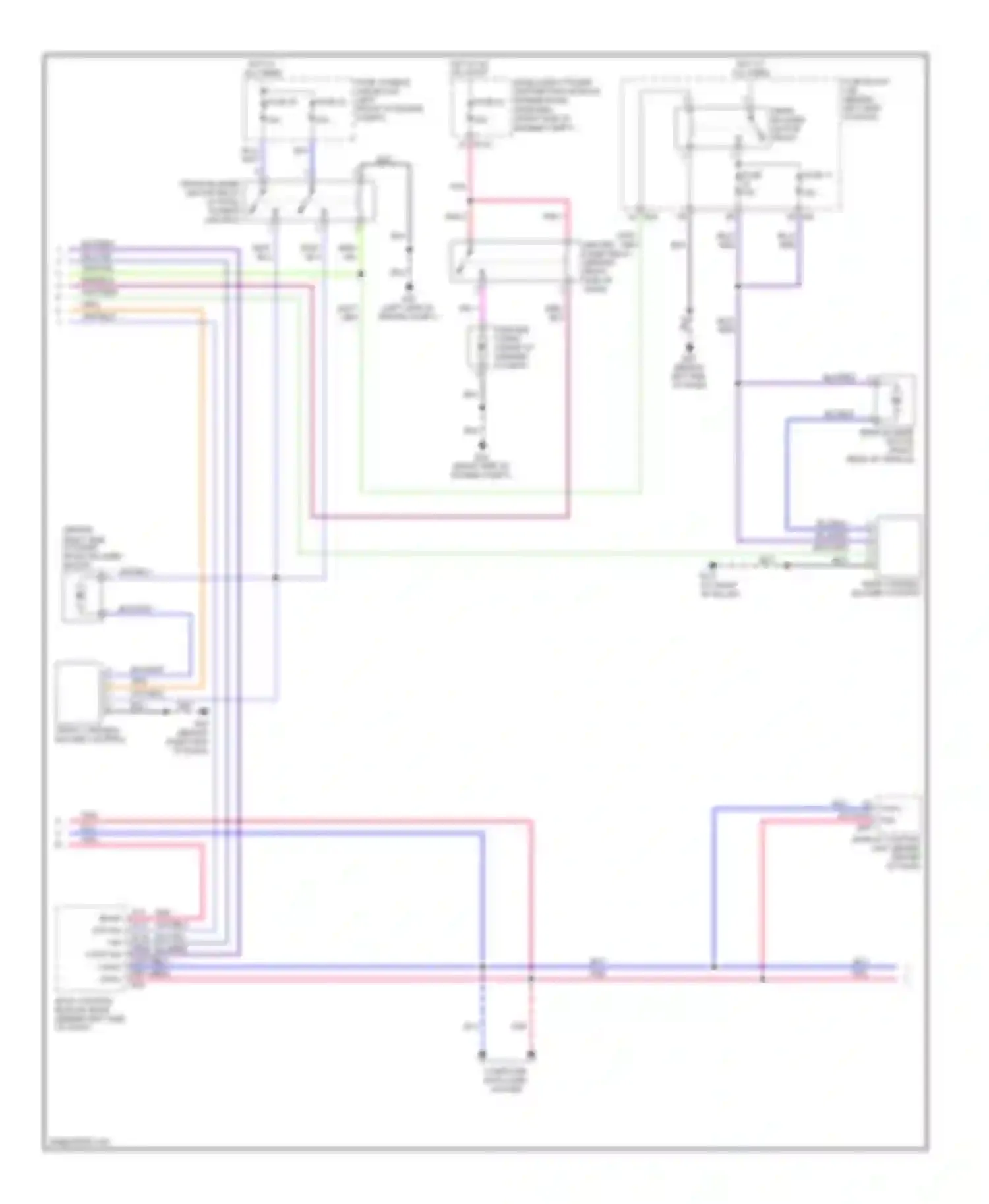 Wiring diagram rear variable blower control for Nissan Quest III (2003-2009) (1 of 2)