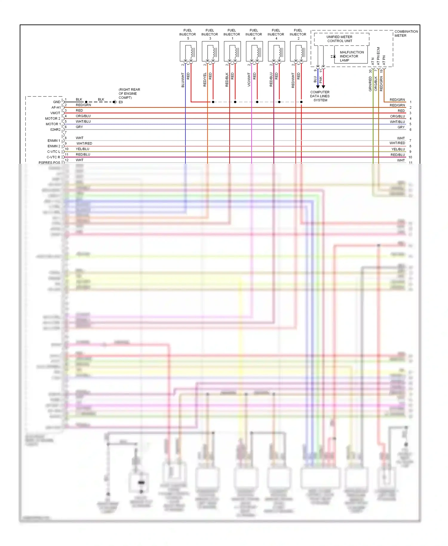 Wiring diagram red/blu for Nissan Quest III (2003-2009) (7 of 29)