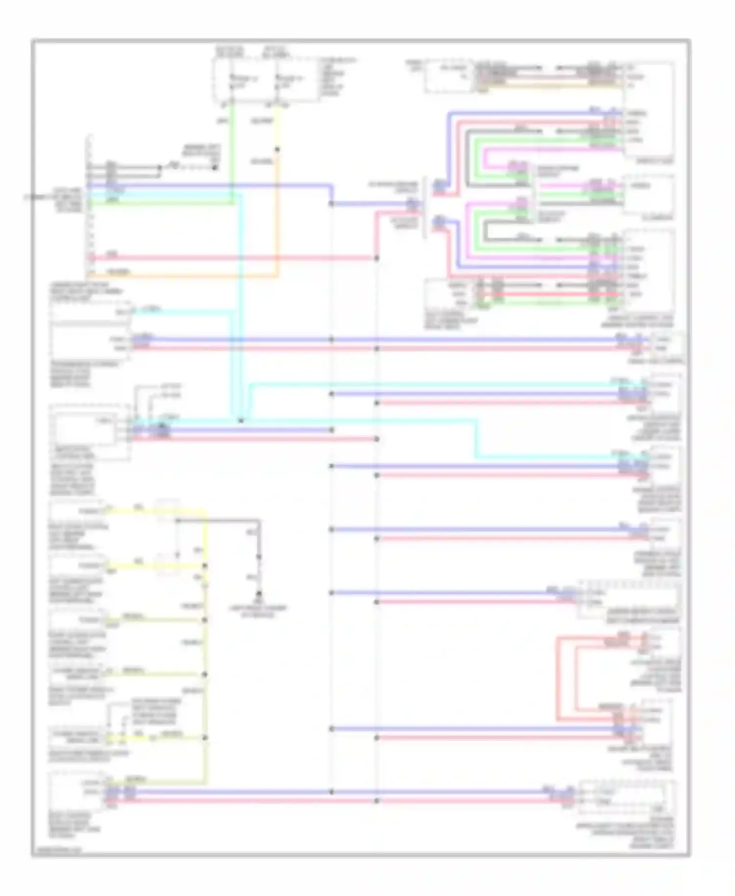 Wiring diagram w/ color display pnk for Nissan Quest III (2003-2009) (1 of 1)