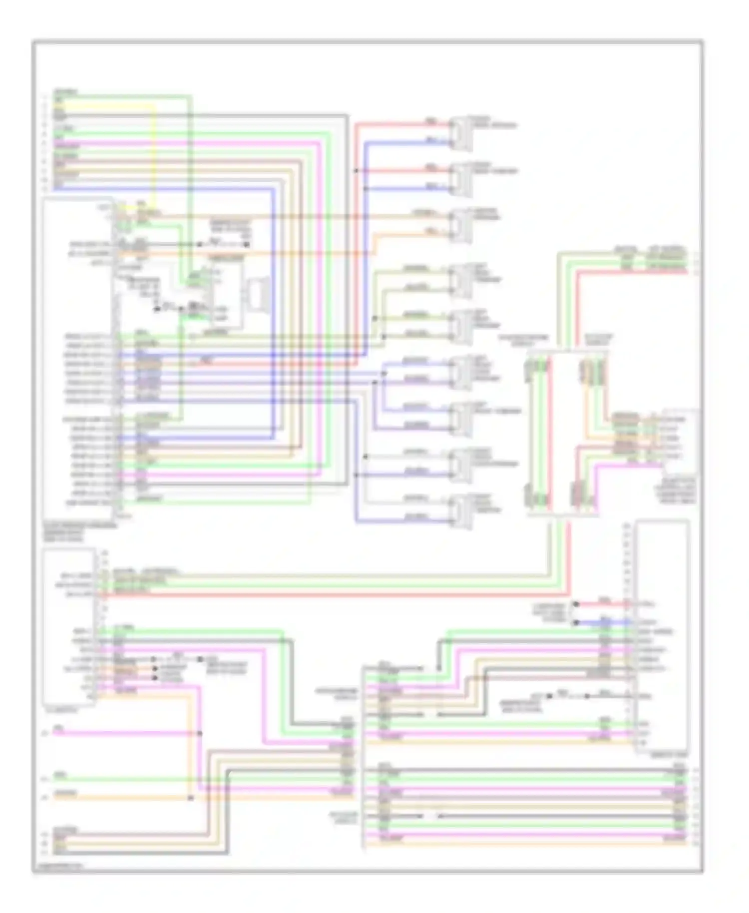 Wiring diagram w/ color display for Nissan Quest III (2003-2009) (3 of 3)