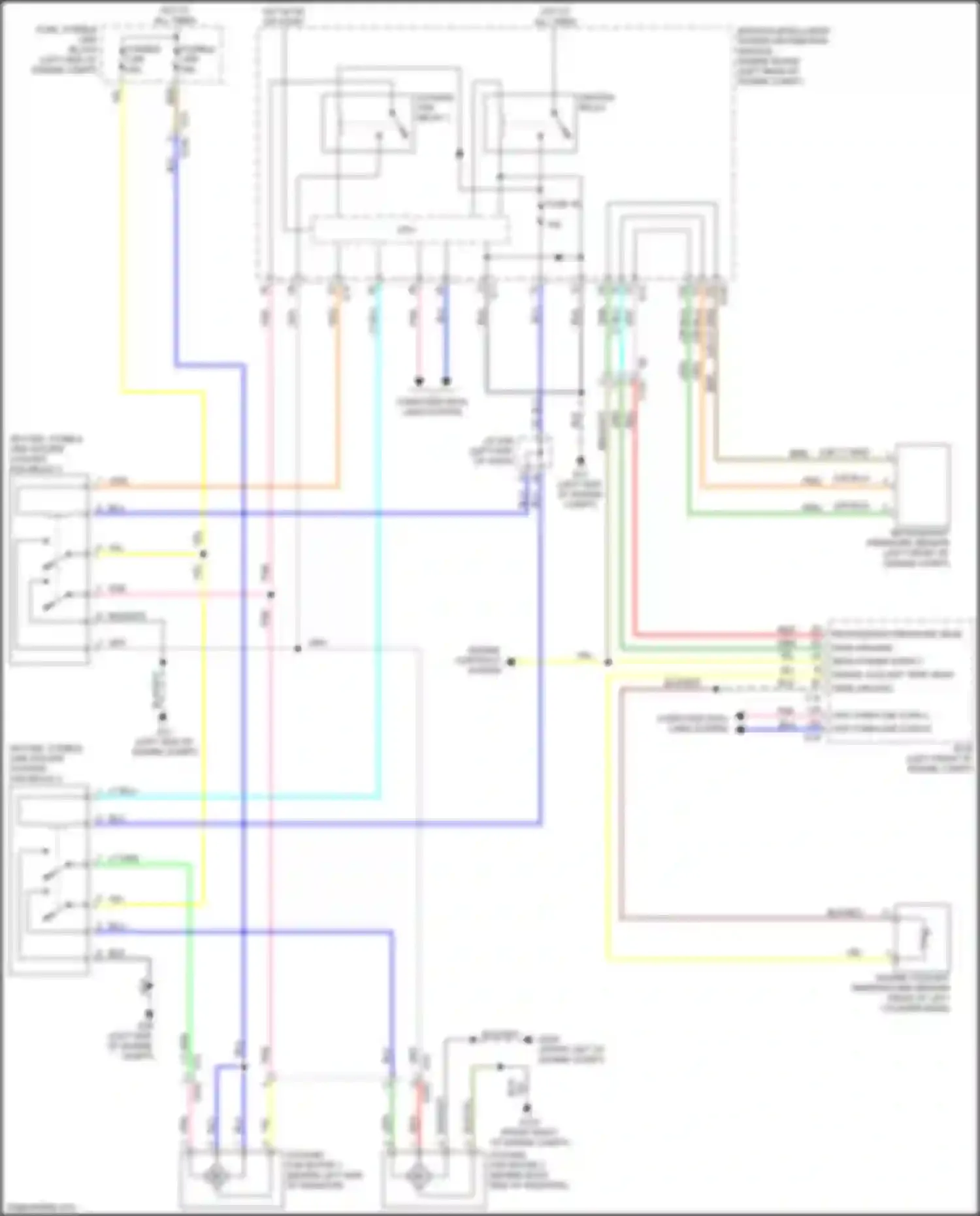 Quest Nissan IV (2010-2024): Cooling fan circuit