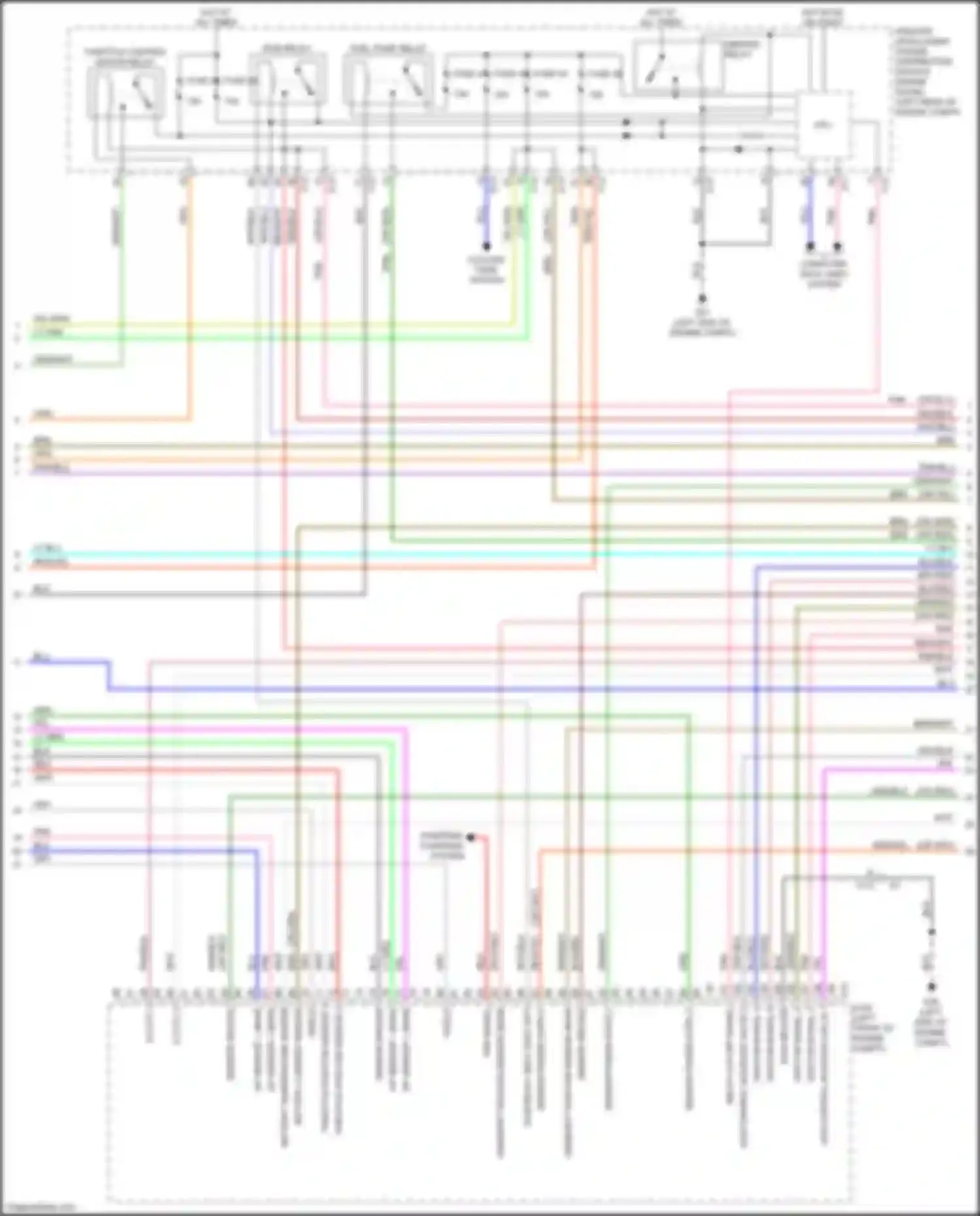 Quest Nissan IV (2010-2024): Wiring diagram engine performance 3.5l (3 of 5)