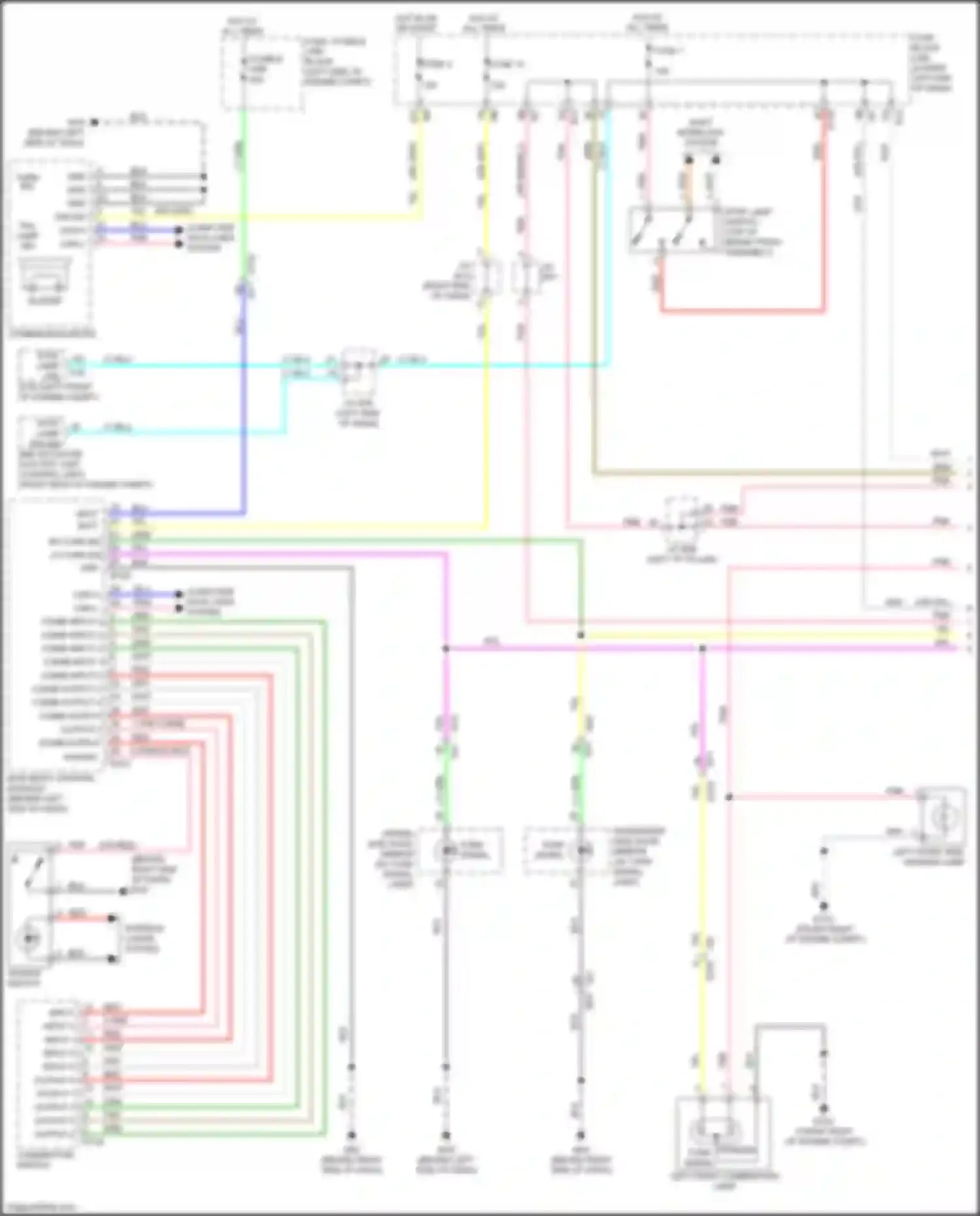 Quest Nissan IV (2010-2024): Exterior lamps circuit (1 of 2)
