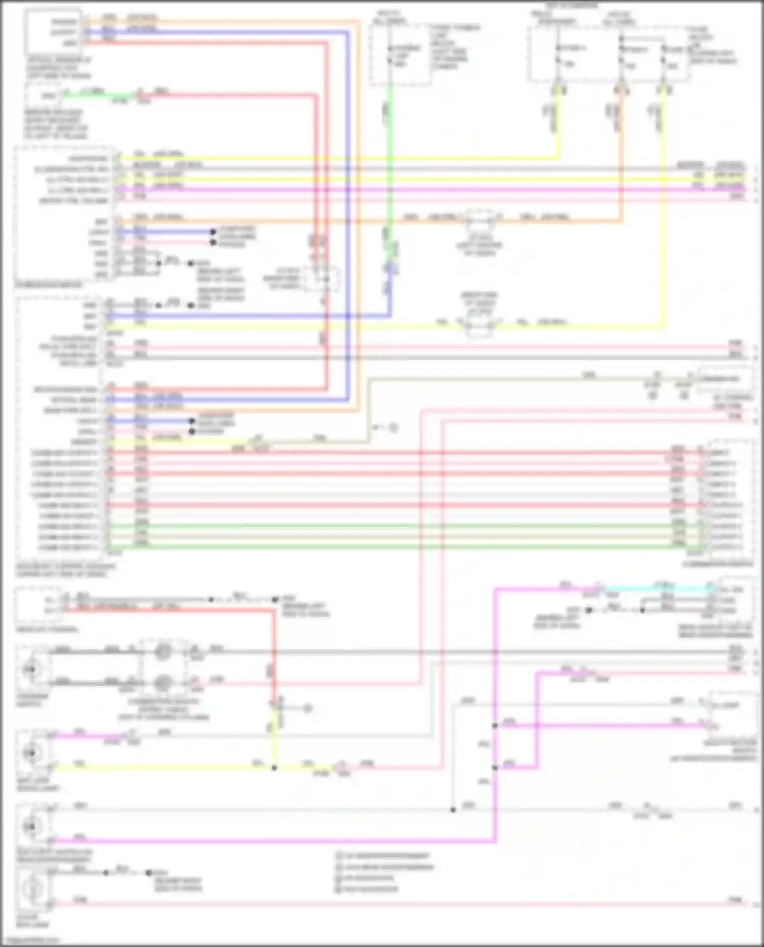 Quest Nissan IV (2010-2024): Instrument illumination circuit (1 of 2)