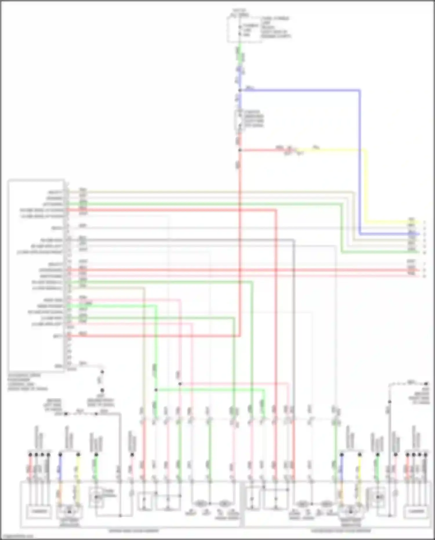 Quest Nissan IV (2010-2024): Memory systems circuit (1 of 3)