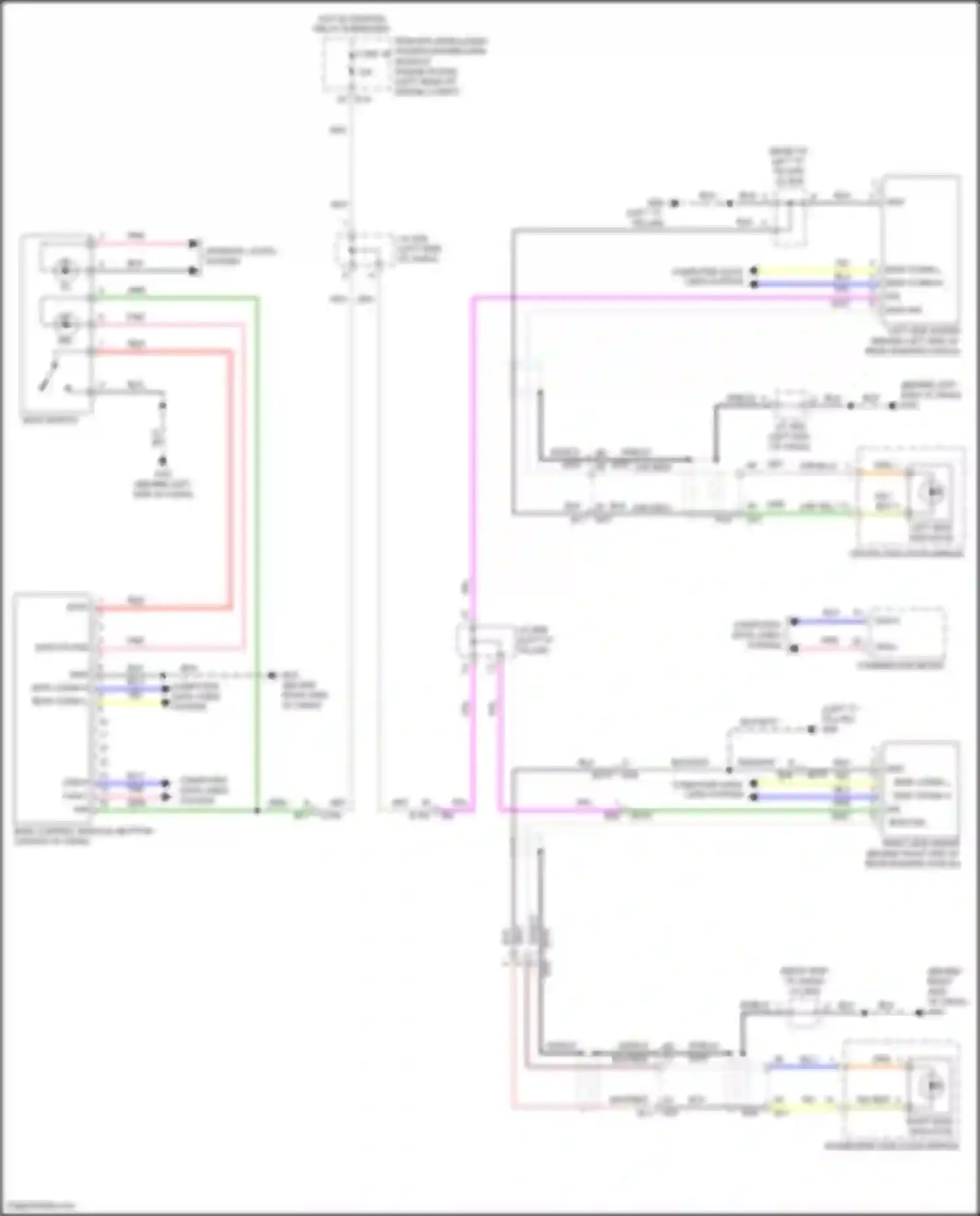 Quest Nissan IV (2010-2024): Blind spot monitoring circuit