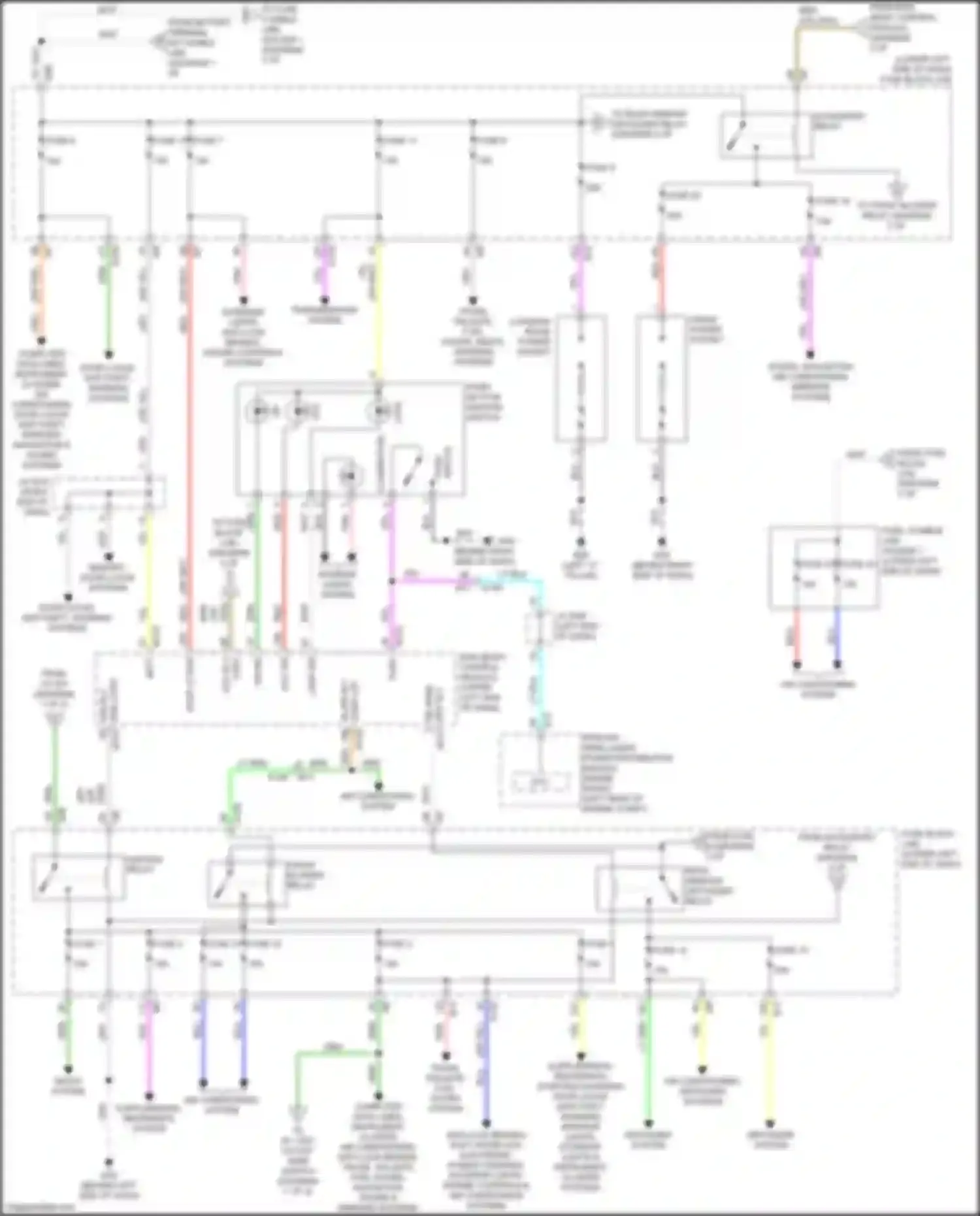 Quest Nissan IV (2010-2024): Power distribution circuit (2 of 2)