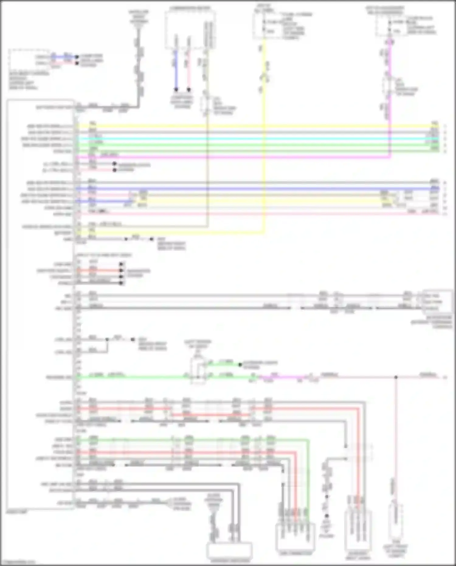 Quest Nissan IV (2010-2024): Radio circuit, w/ display audio (1 of 2)