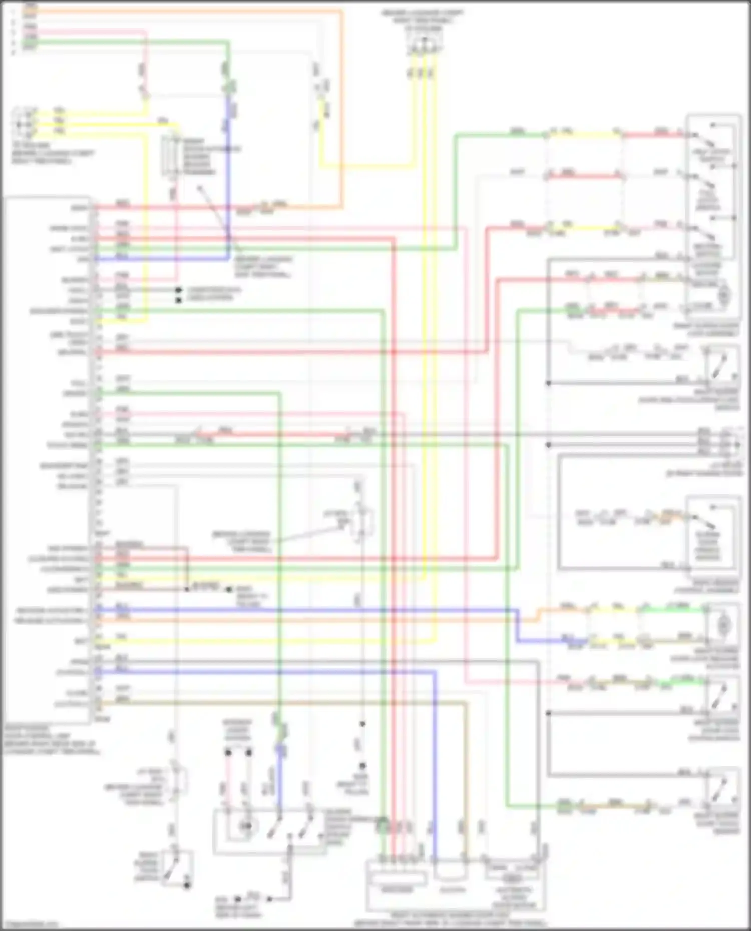 Quest Nissan IV (2010-2024): Right & left sliding door circuit (2 of 2)