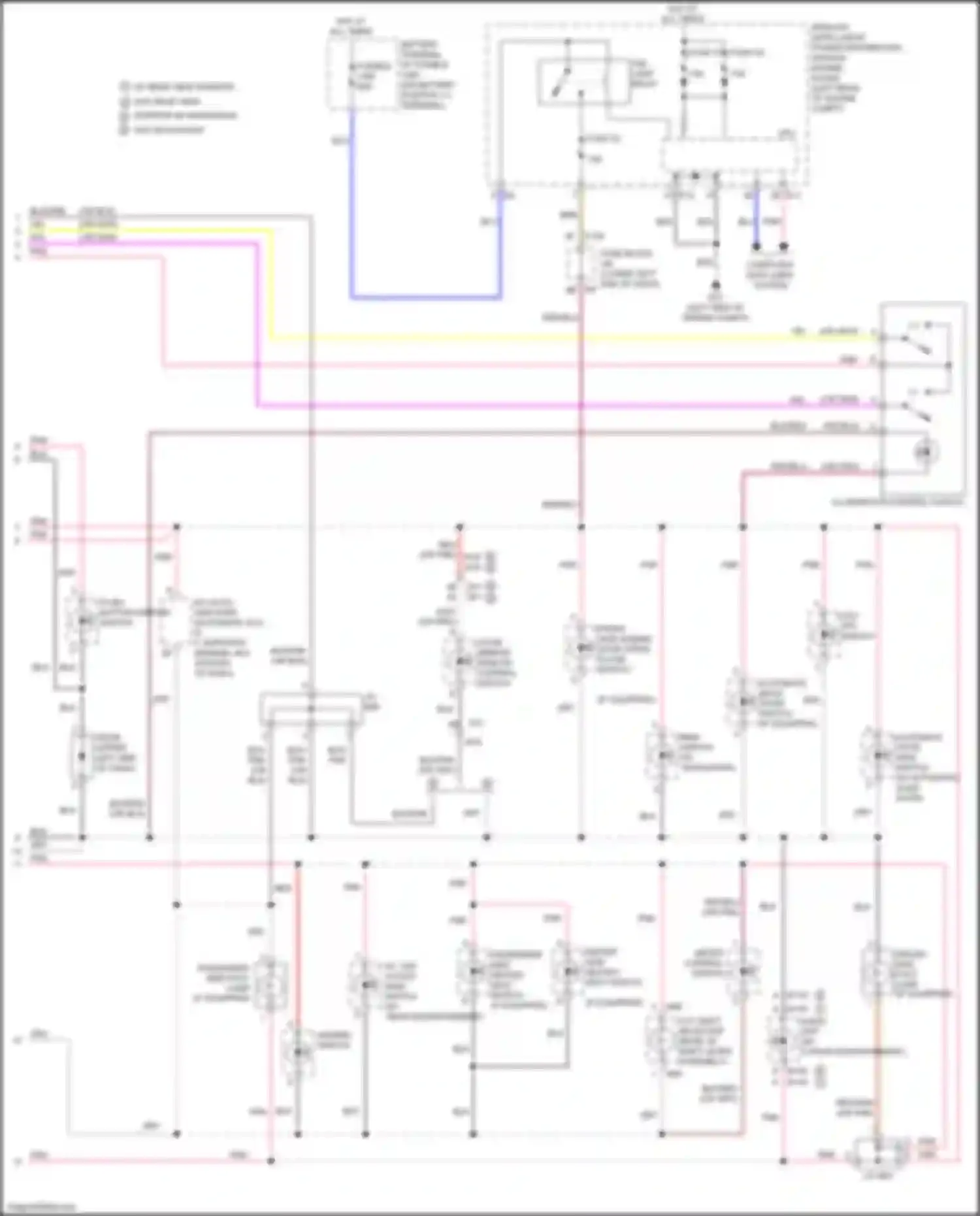 Wiring diagram a/c auto amplifier for Nissan Quest IV (2010-2024) (3 of 3)