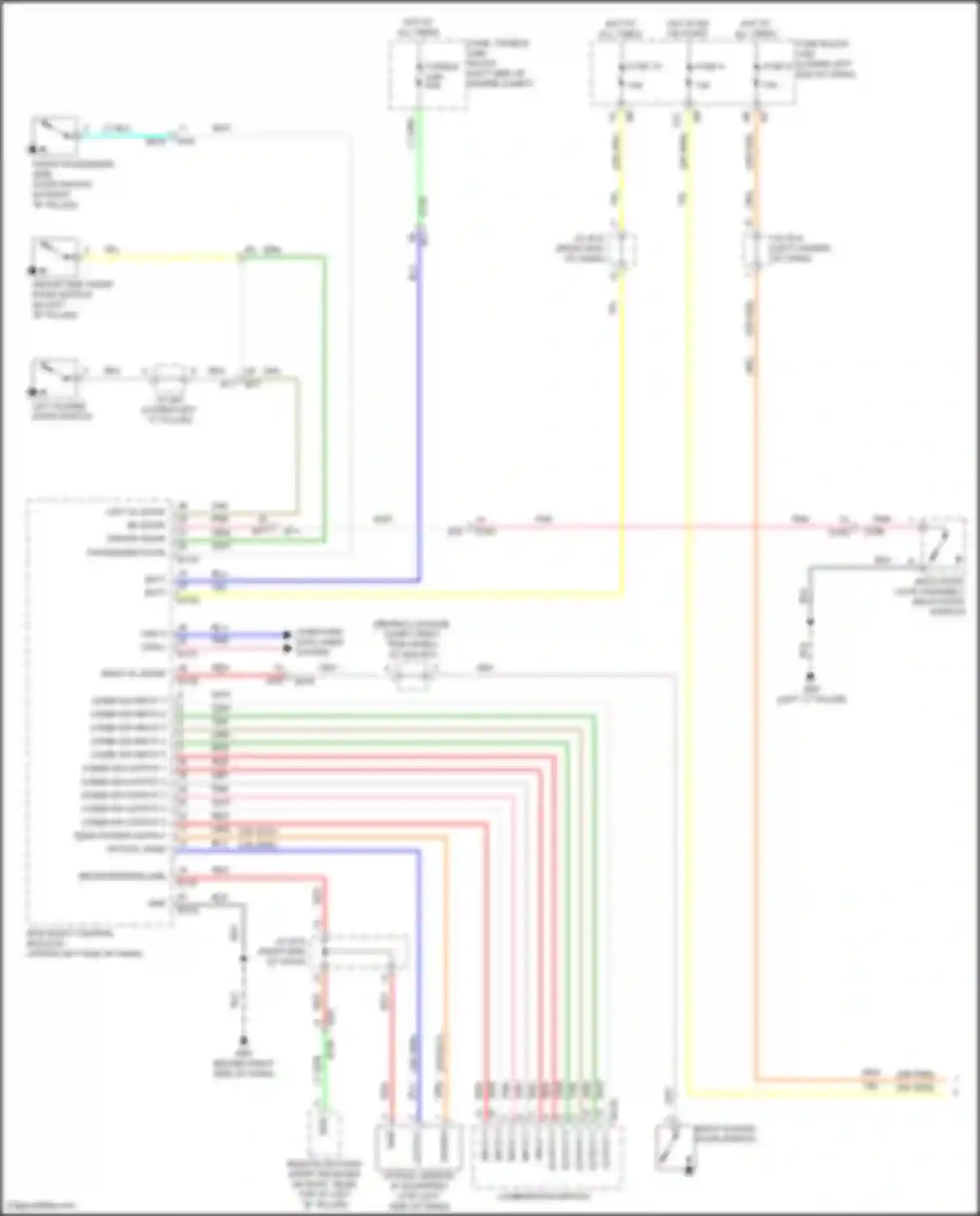 Wiring diagram combi sw output 4 for Nissan Quest IV (2010-2024) (3 of 6)