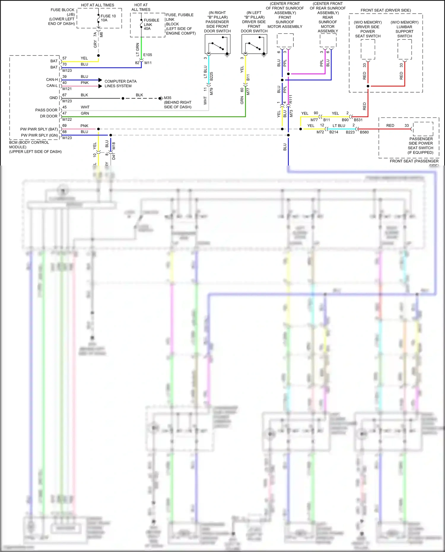 Nissan Quest IV (2010-2024) encoder wiring diagram  (3 of 5)