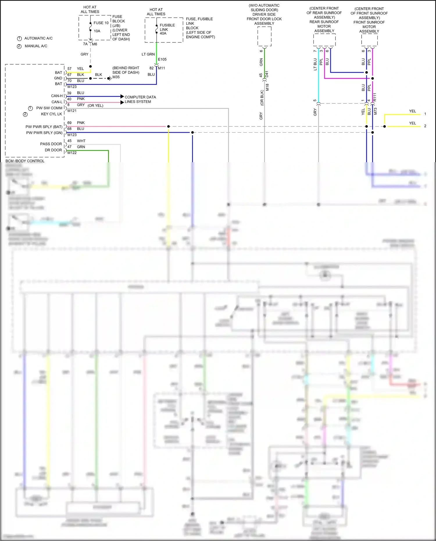 Nissan Quest IV (2010-2024) encoder wiring diagram  (1 of 5)