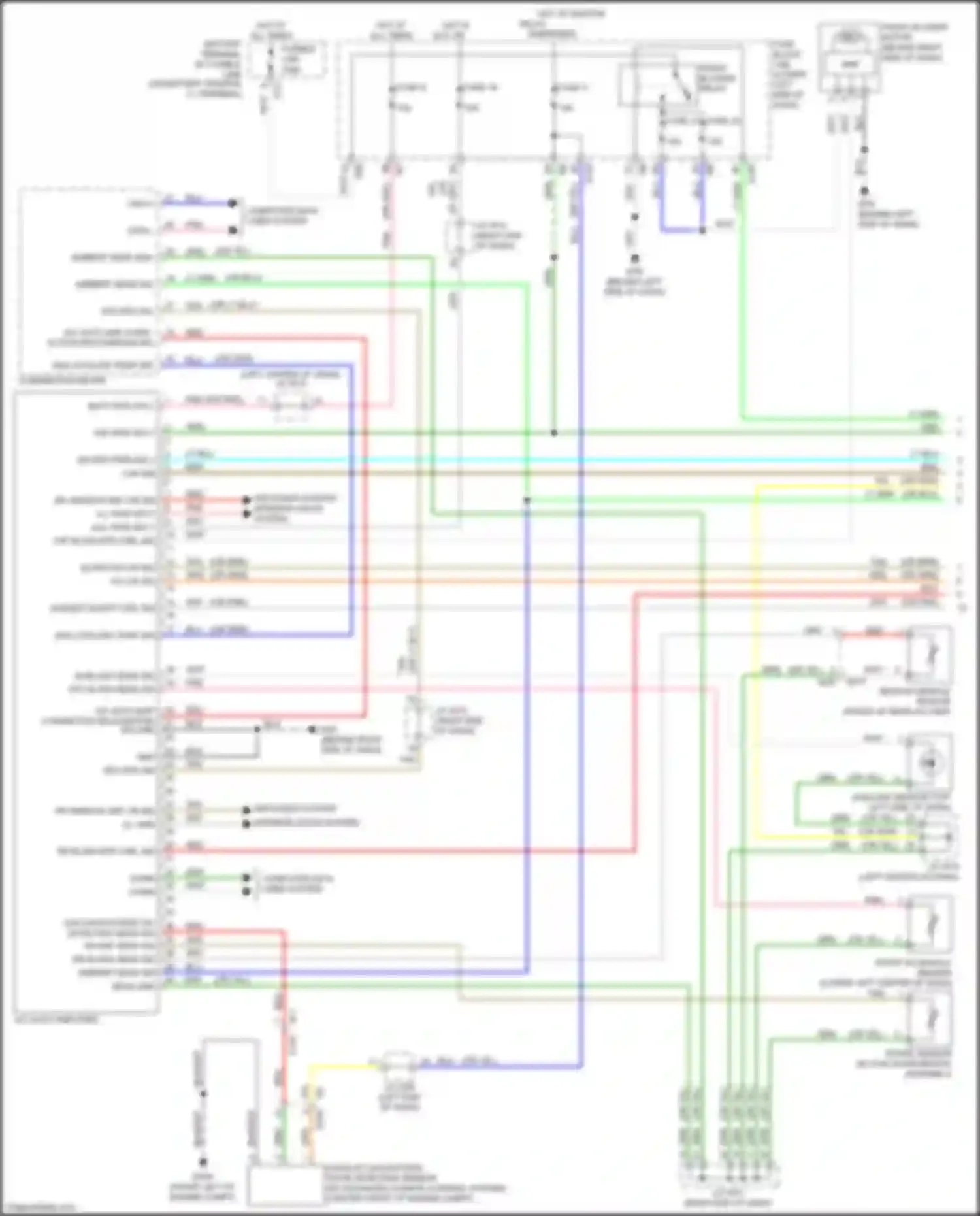 Wiring diagram exh gas/outside dr detecting sens sig for Nissan Quest IV (2010-2024) (1 of 1)