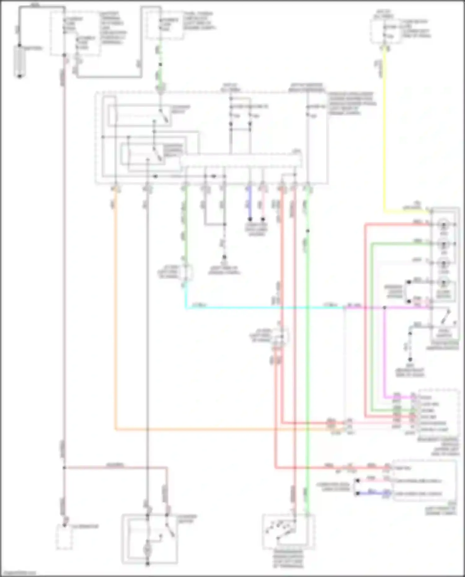 Wiring diagram fusible link a for Nissan Quest IV (2010-2024) (3 of 3)