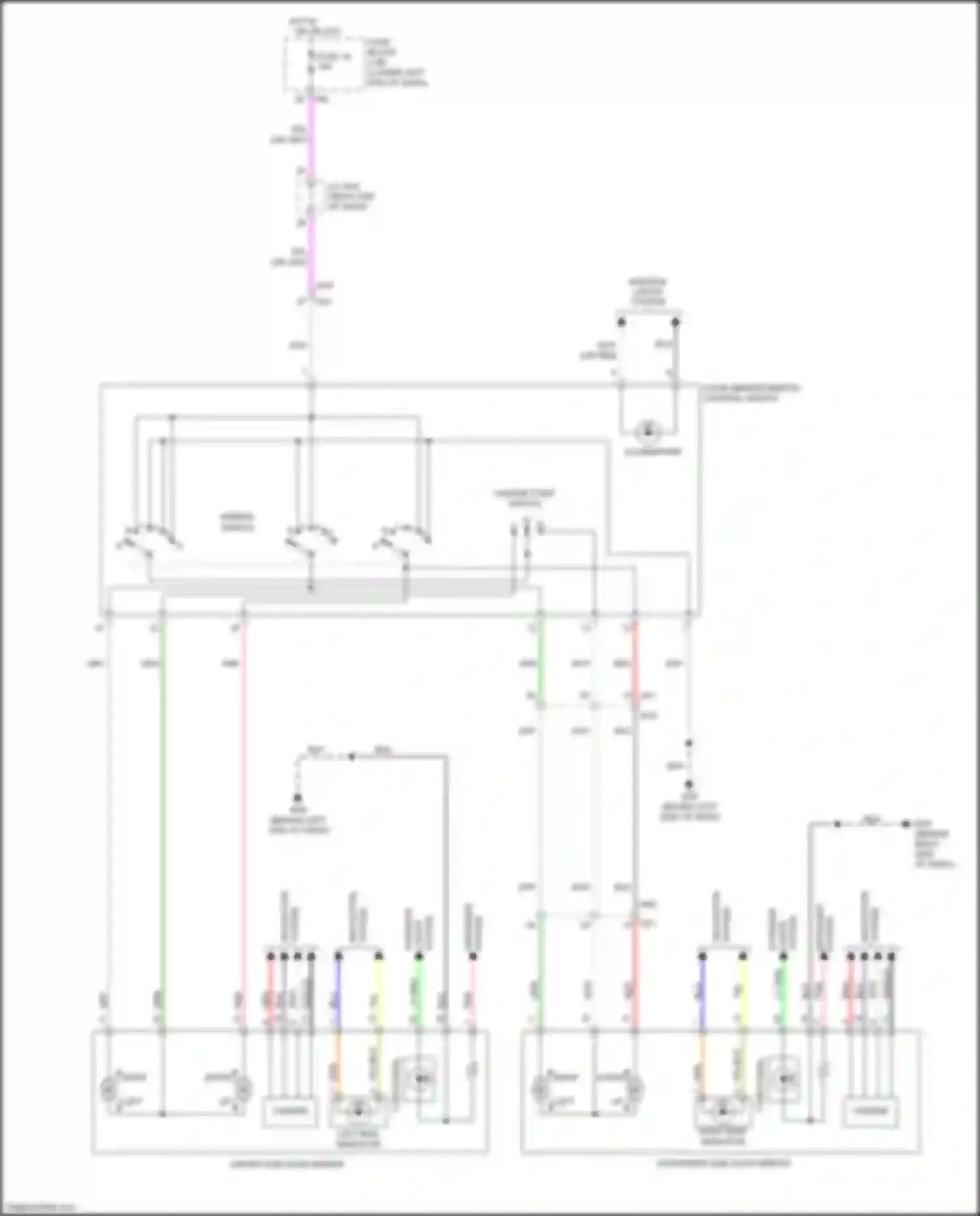 Wiring diagram left bsw indicator for Nissan Quest IV (2010-2024) (3 of 3)