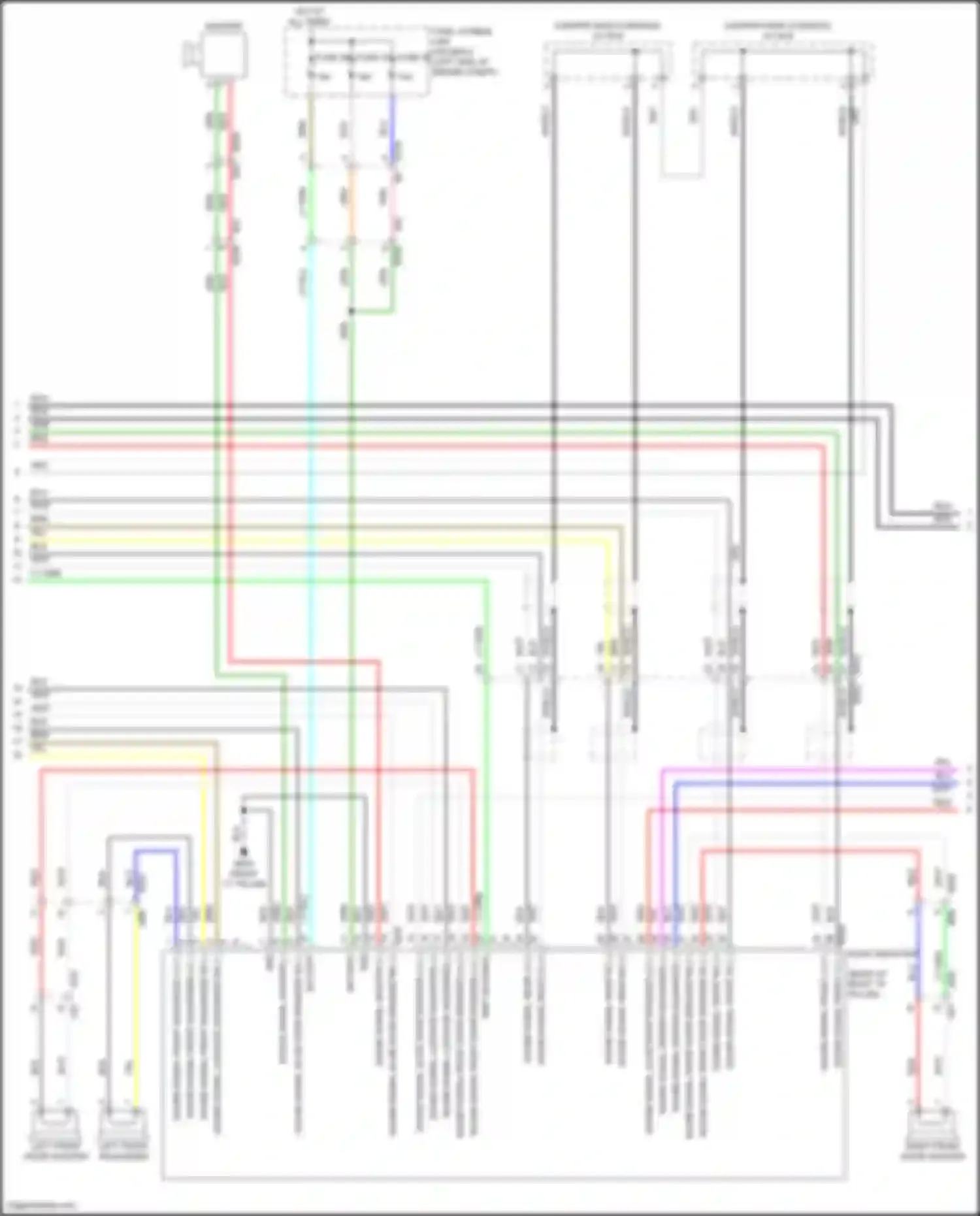 Wiring diagram left front squawker for Nissan Quest IV (2010-2024) (1 of 5)