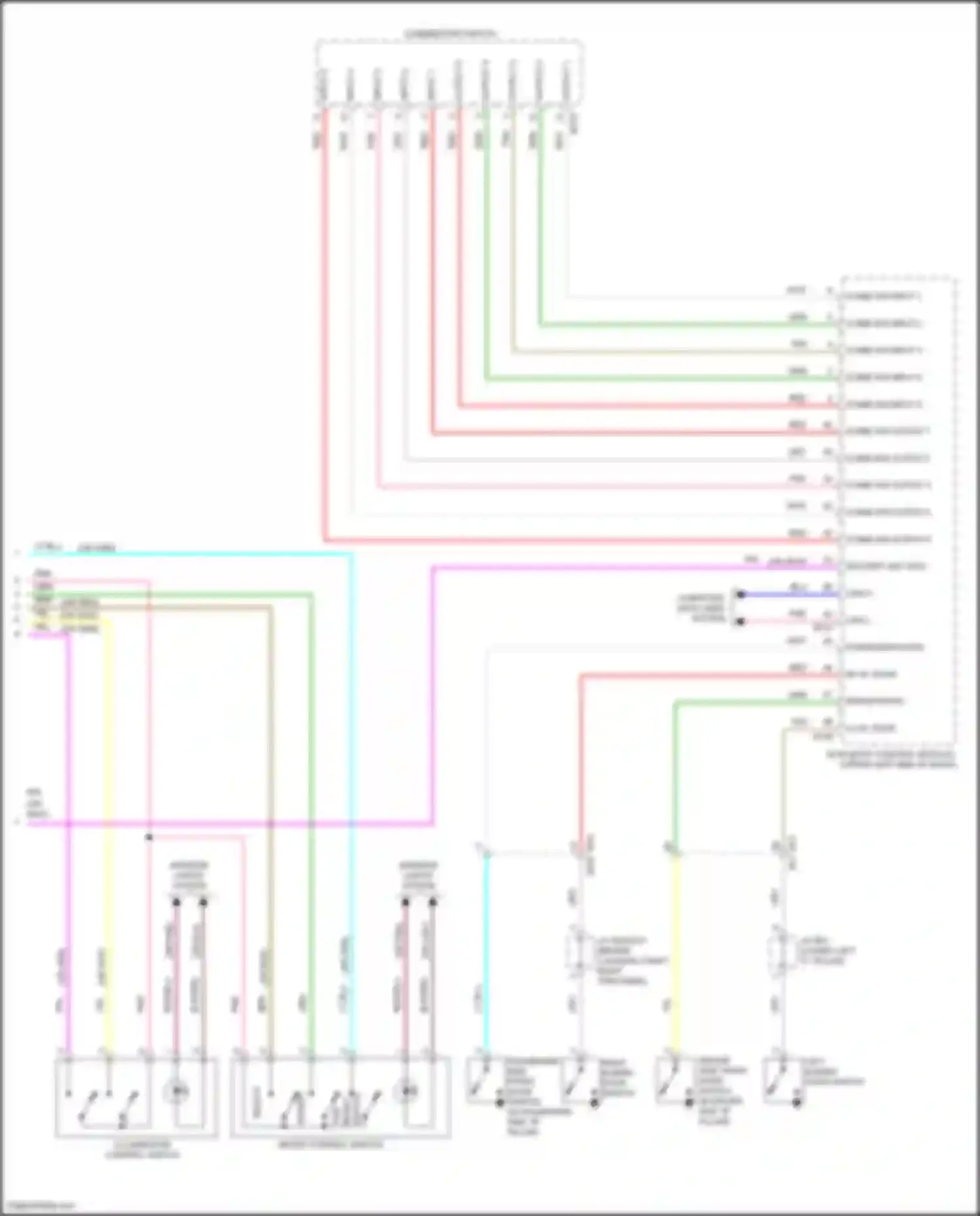 Wiring diagram lh sl door sw for Nissan Quest IV (2010-2024) (4 of 5)
