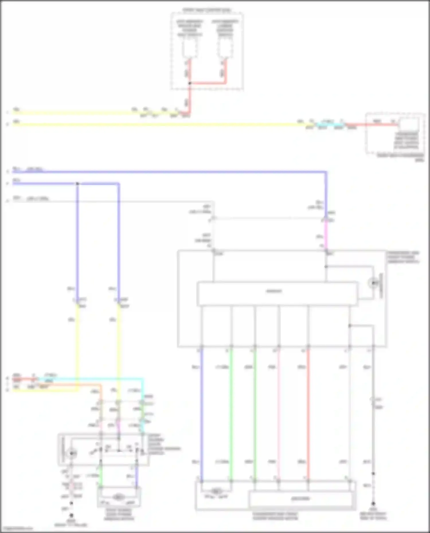 Wiring diagram lumbar support switch for Nissan Quest IV (2010-2024) (3 of 4)