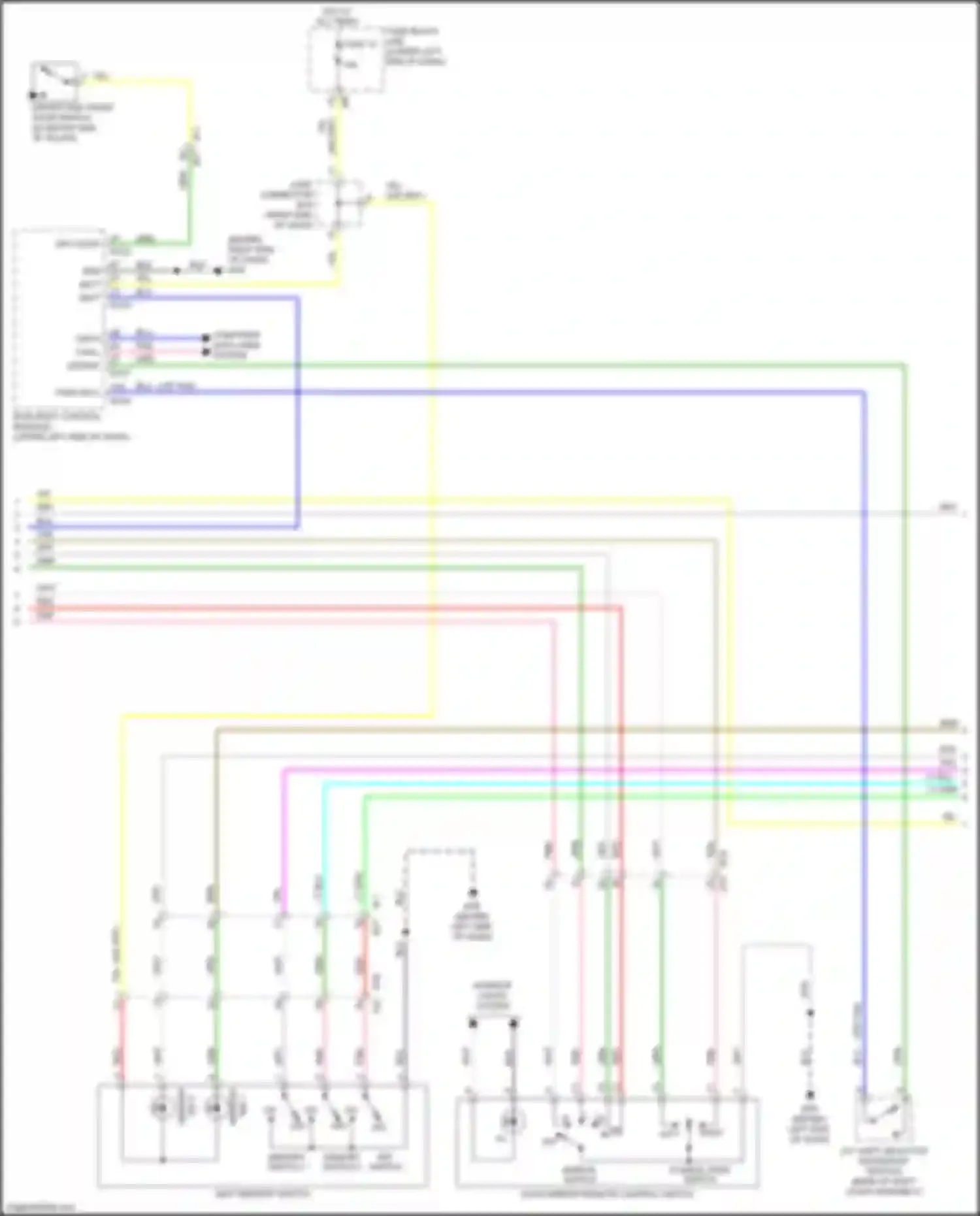 Wiring diagram memory switch 1 for Nissan Quest IV (2010-2024) (1 of 1)