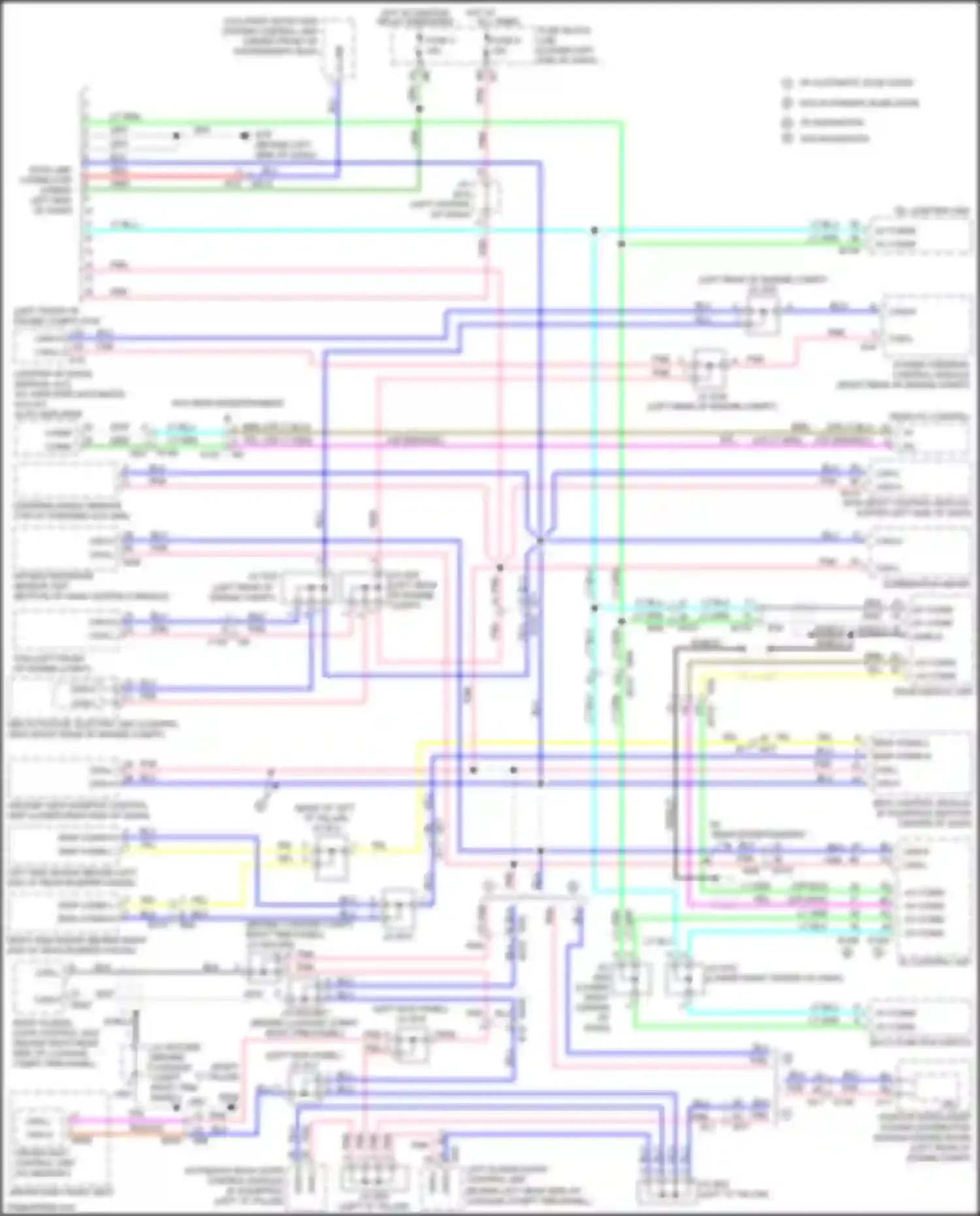 Wiring diagram power steering control module for Nissan Quest IV (2010-2024) (1 of 3)