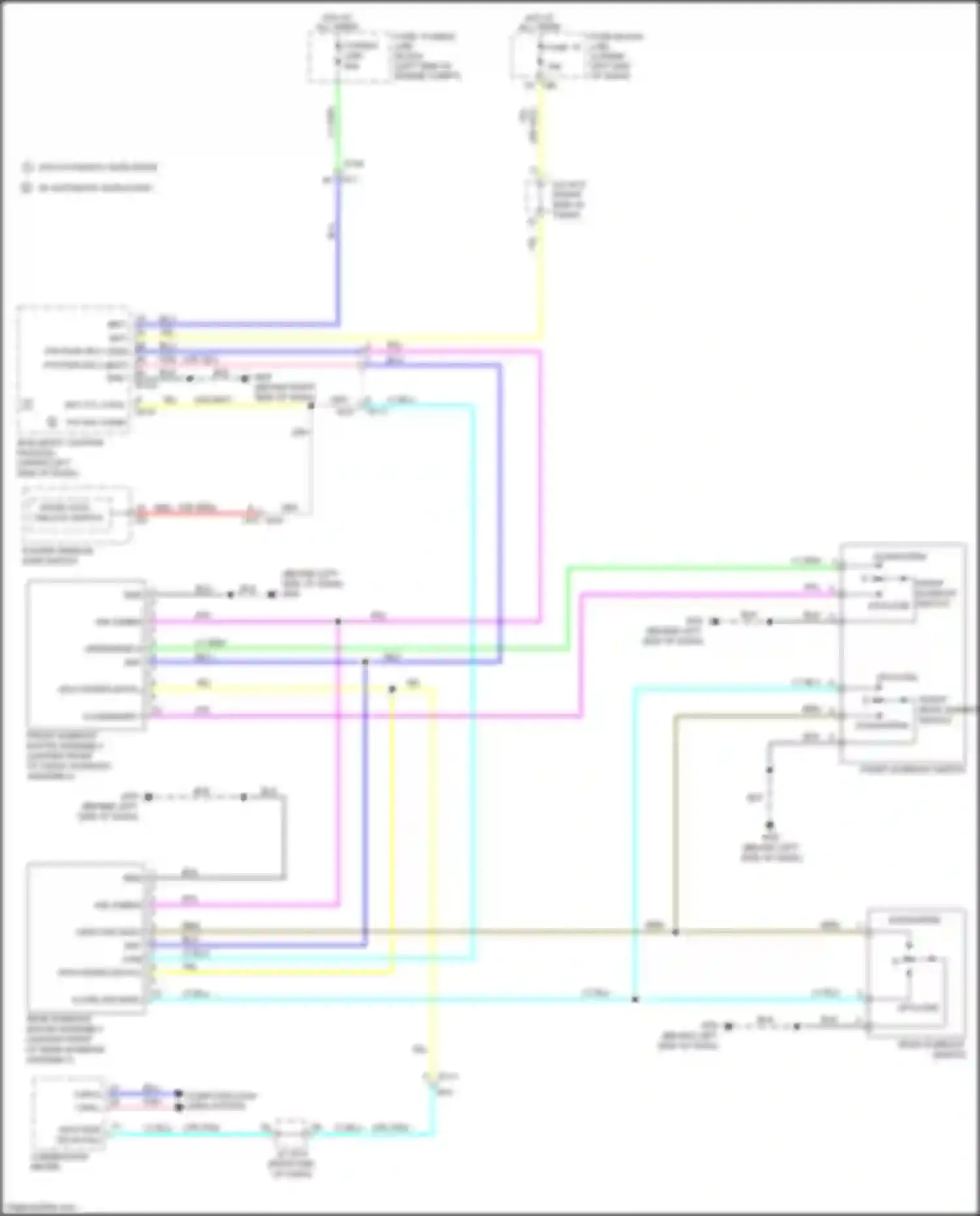Wiring diagram right end of dash) for Nissan Quest IV (2010-2024) (11 of 37)