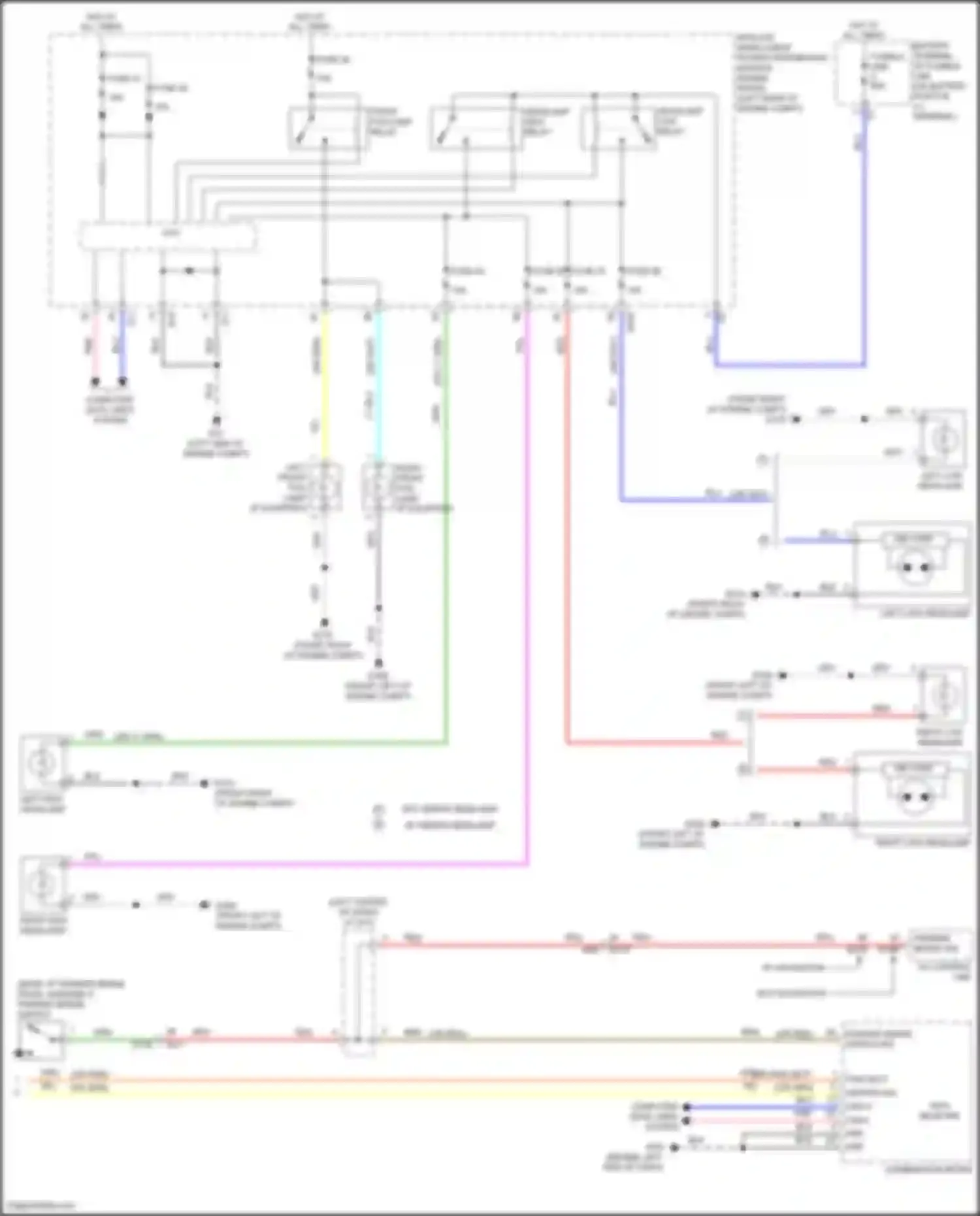 Wiring diagram right low headlamp for Nissan Quest IV (2010-2024) (1 of 1)