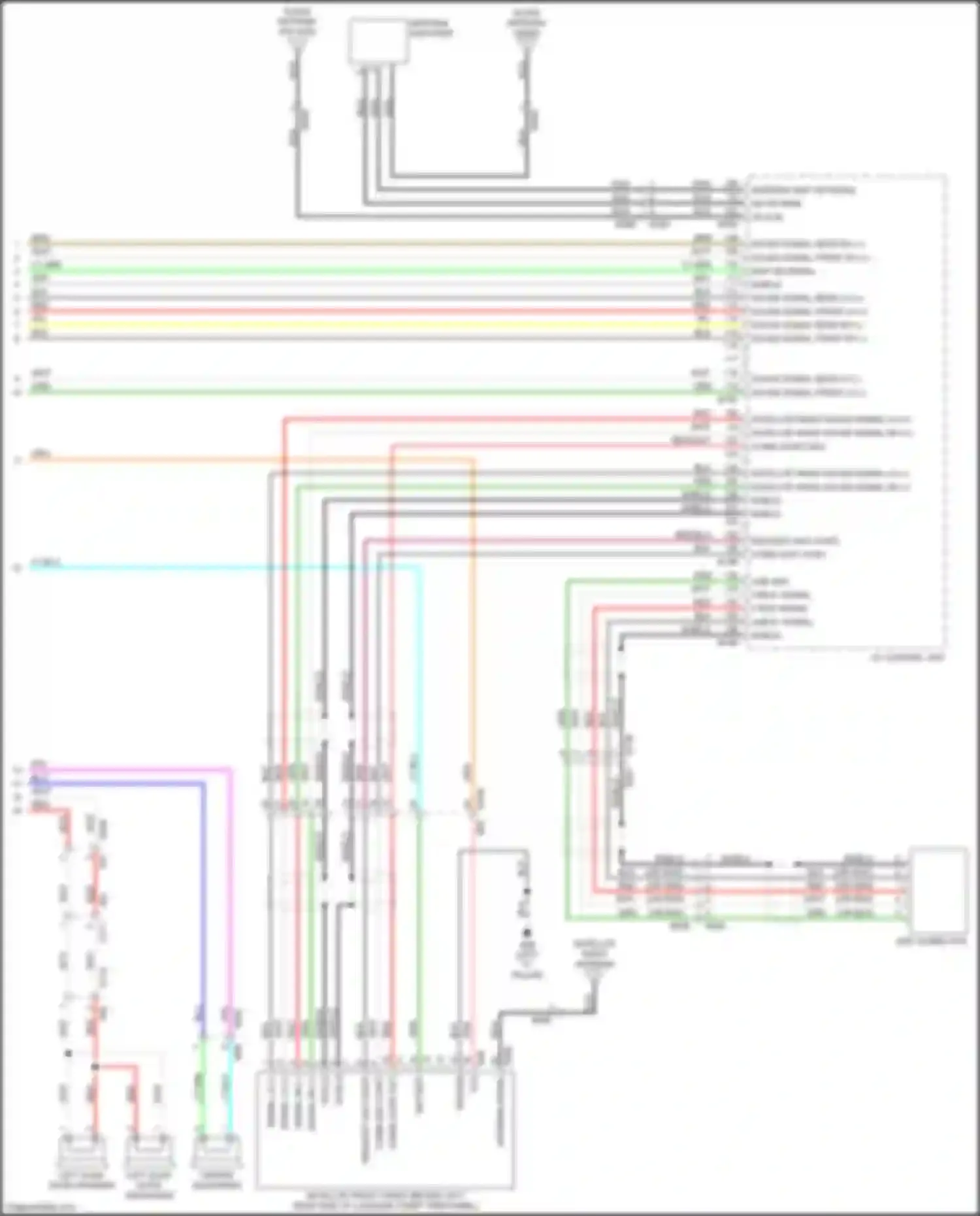 Wiring diagram usb connector for Nissan Quest IV (2010-2024) (4 of 5)