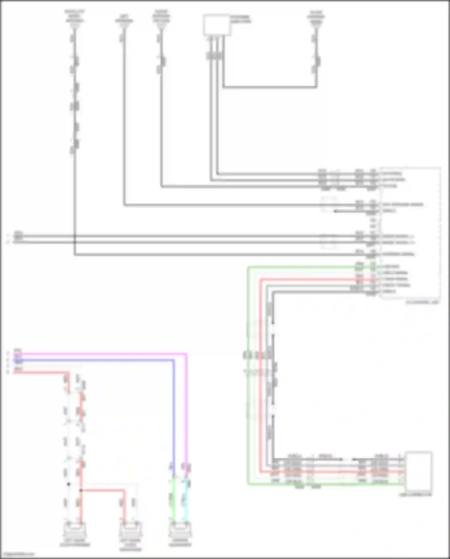 Wiring diagram v bus signal for Nissan Quest IV (2010-2024) (1 of 3)