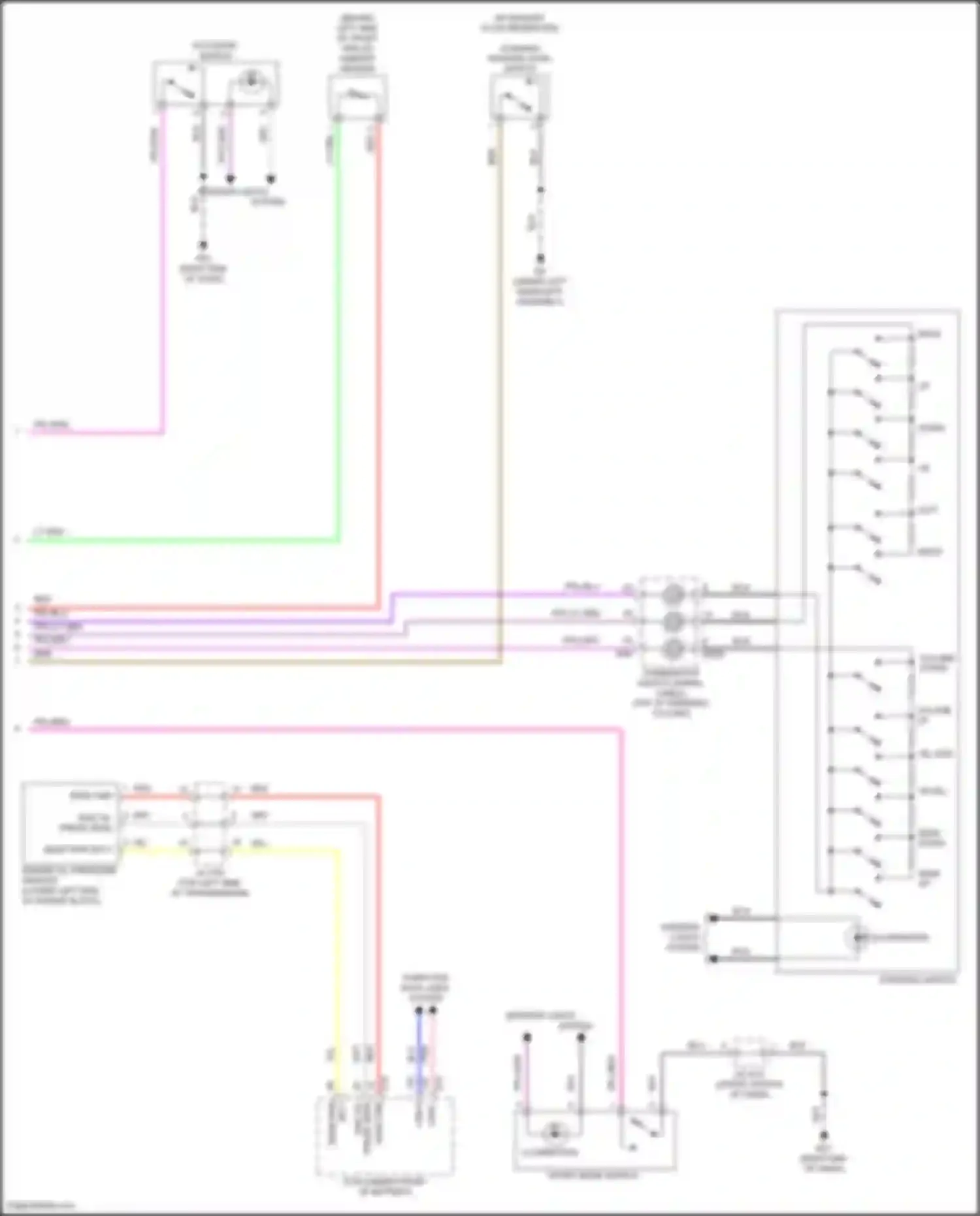 Car Wiring Diagrams for Rogue Sport Nissan I facelift (2019-2024): Instrument cluster circuit (3 of 3)