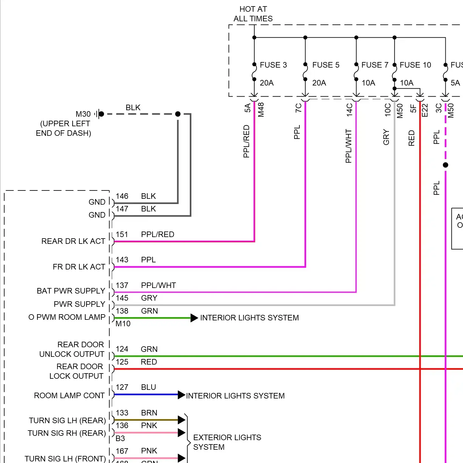 demo - Power door locks circuit, w/ intelligent key unit (1 of 2) Power door locks circuit, w/ intelligent key unit (1 of 2)