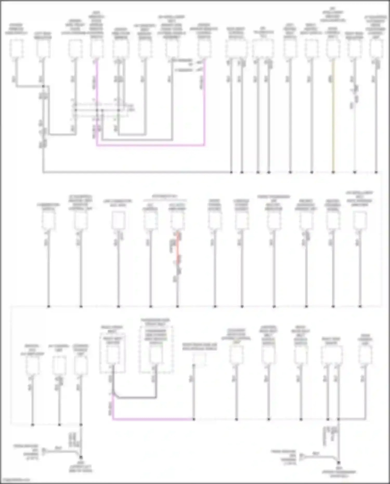 Wiring diagram adas control unit for Nissan Rogue Sport I facelift (2019-2024) (1 of 2)