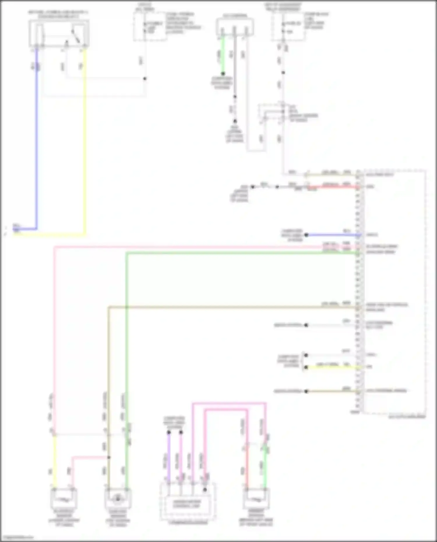 Wiring diagram ambient sensor for Nissan Rogue Sport I facelift (2019-2024) (1 of 3)