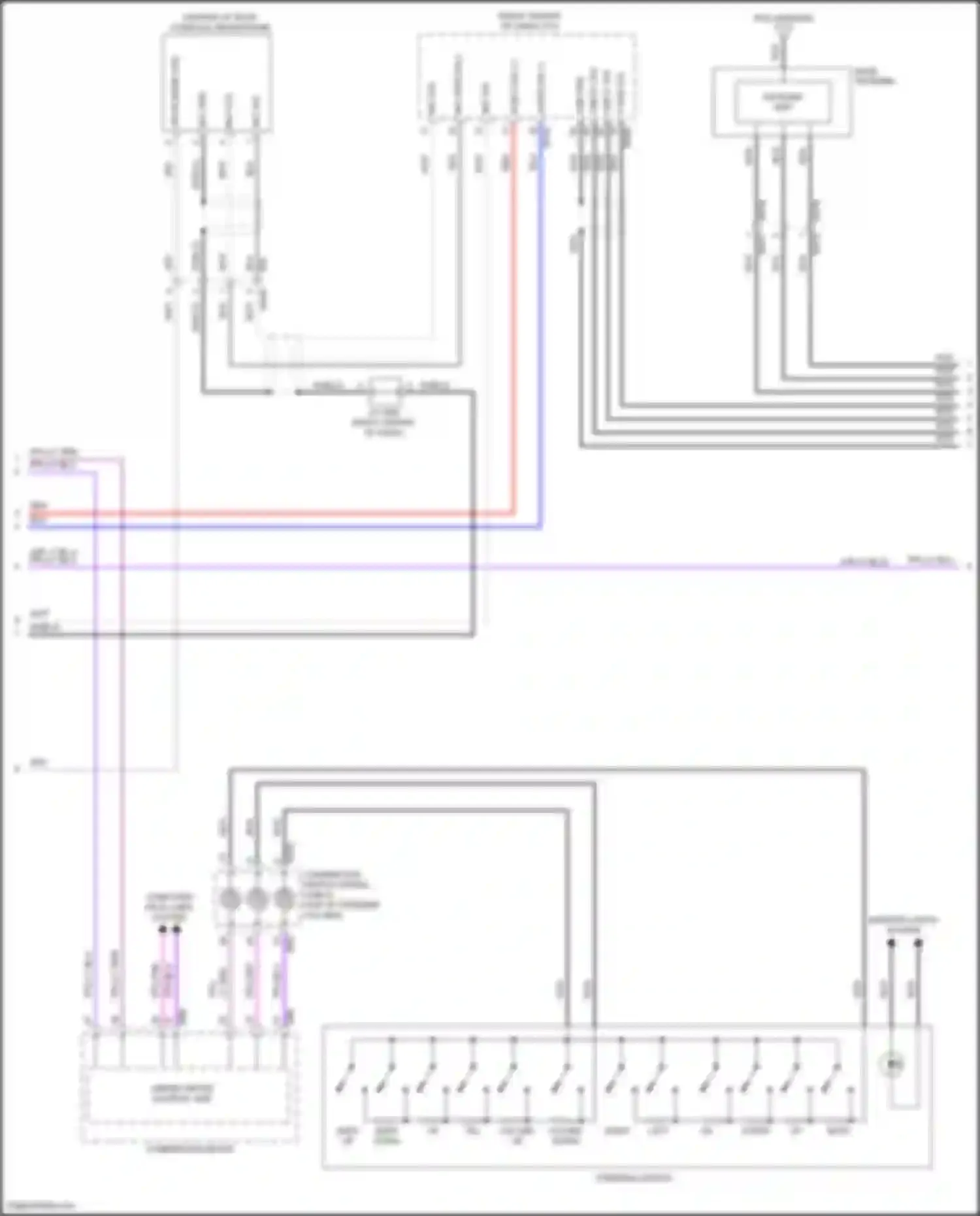 Wiring diagram combination meter for Nissan Rogue Sport I facelift (2019-2024) (6 of 40)