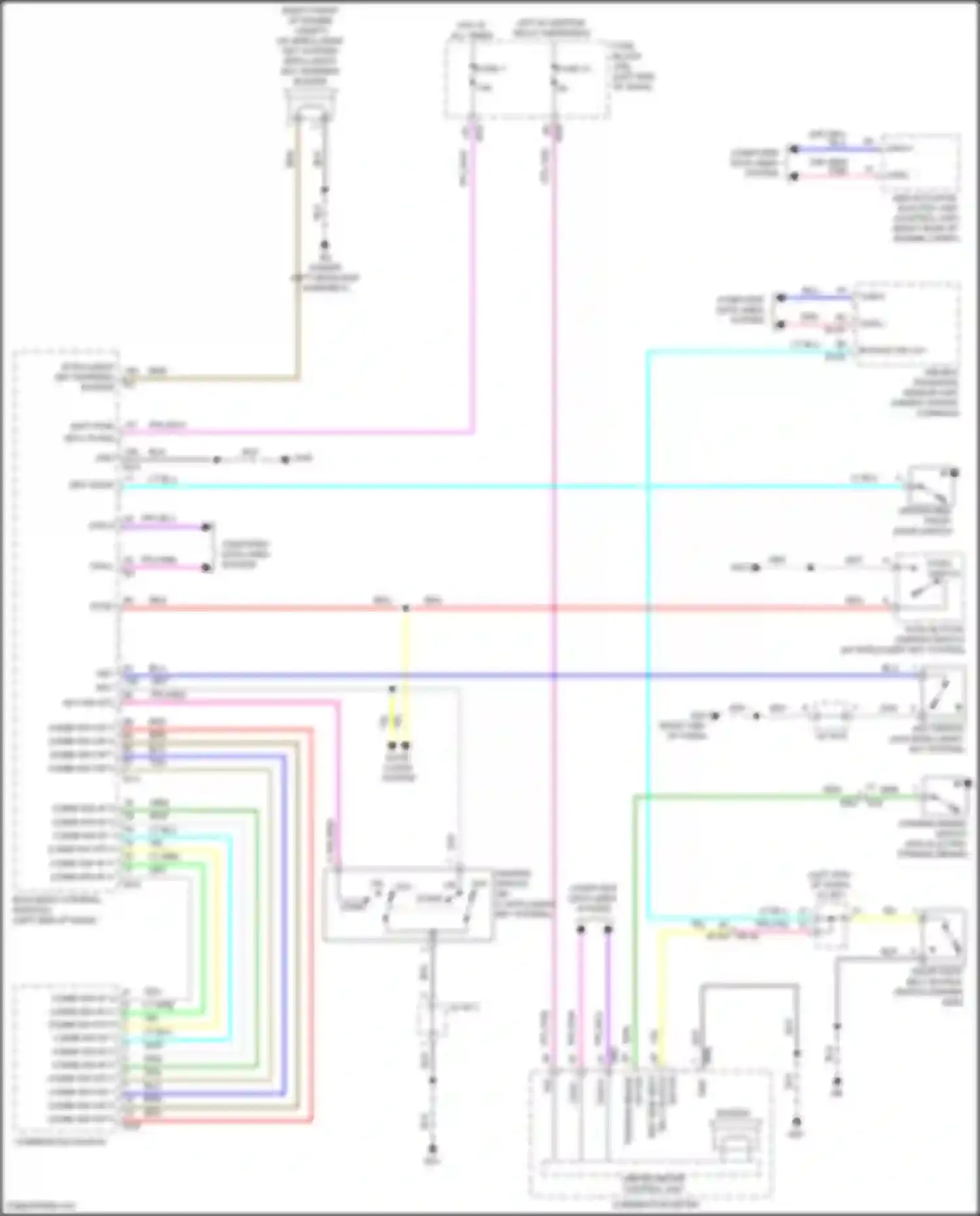 Wiring diagram combination meter for Nissan Rogue Sport I facelift (2019-2024) (31 of 40)