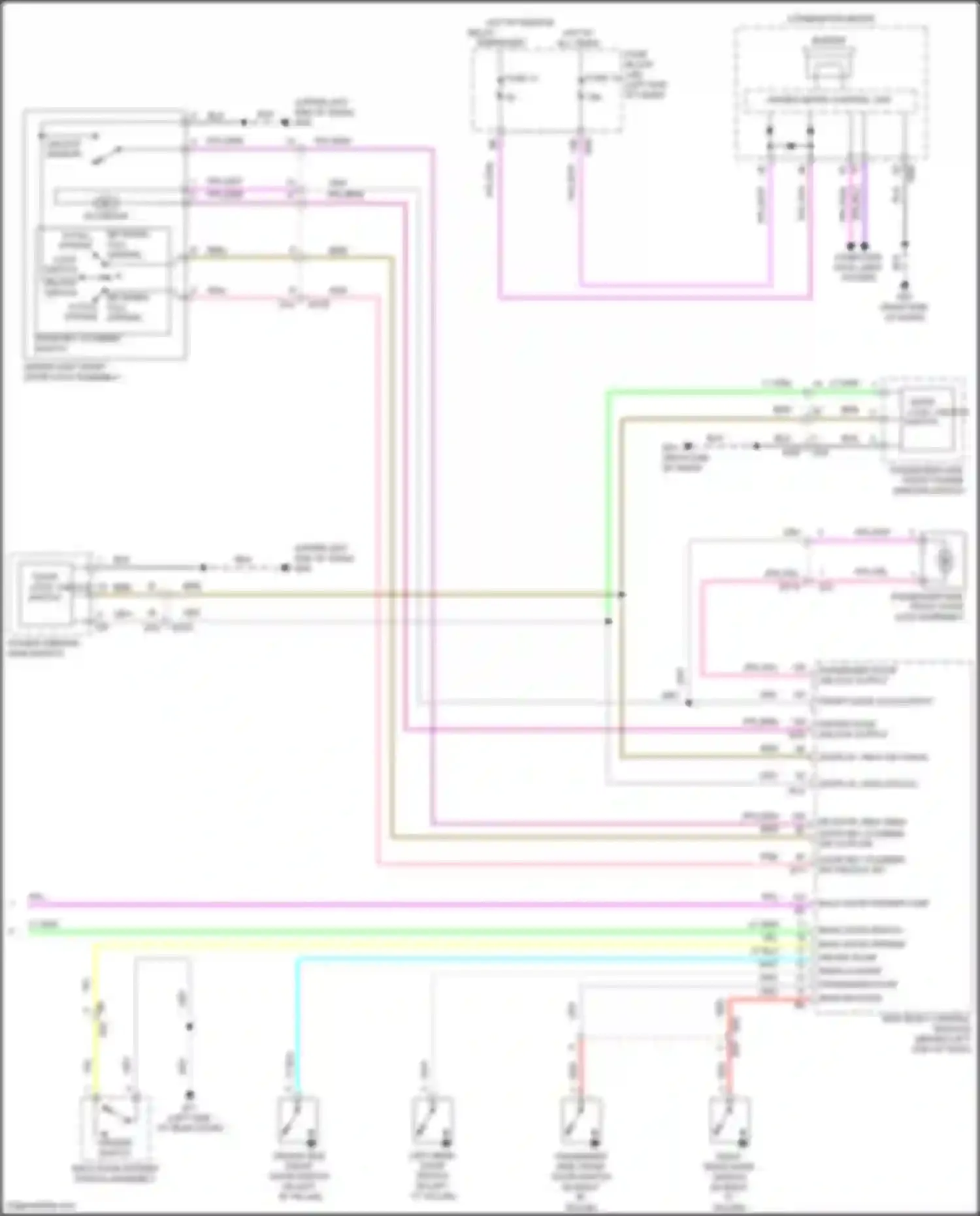 Wiring diagram combination meter for Nissan Rogue Sport I facelift (2019-2024) (36 of 40)
