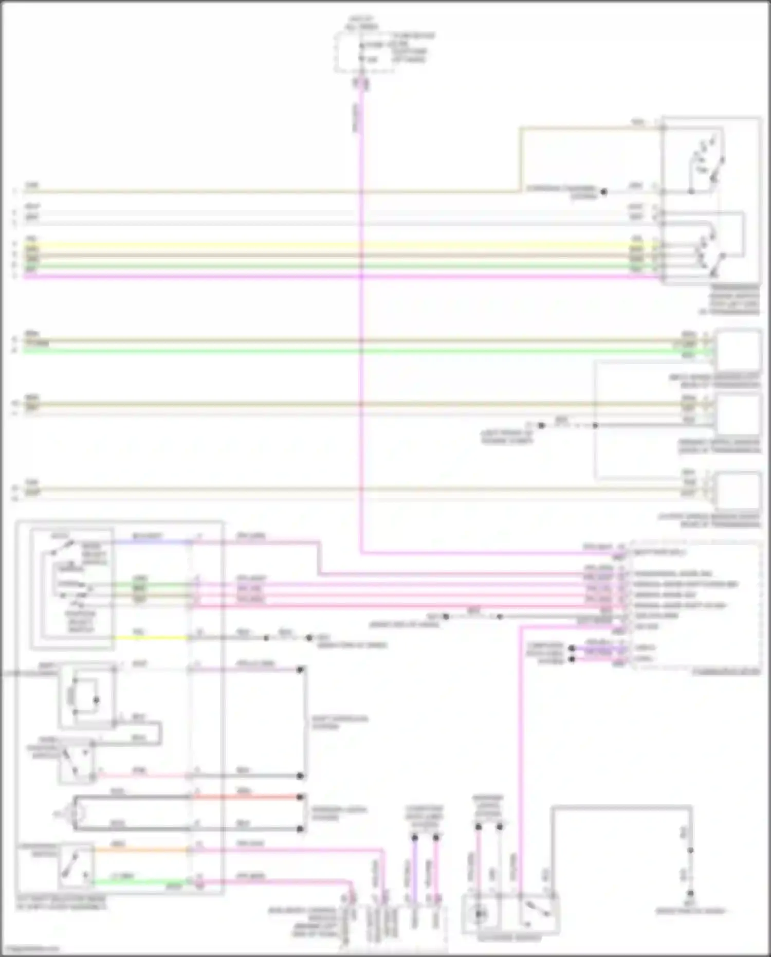 Wiring diagram combination meter for Nissan Rogue Sport I facelift (2019-2024) (2 of 40)