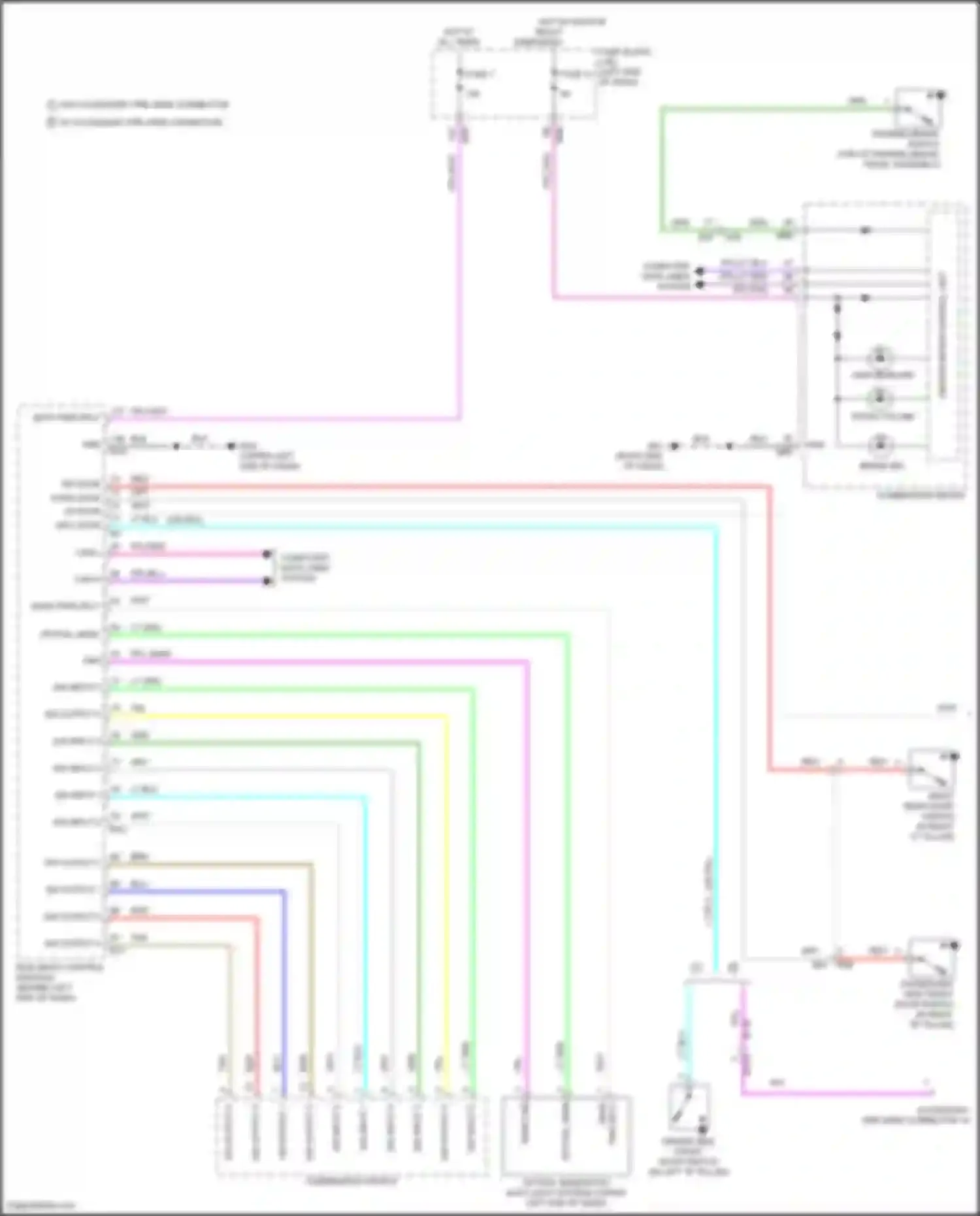 Wiring diagram combination switch for Nissan Rogue Sport I facelift (2019-2024) (4 of 8)