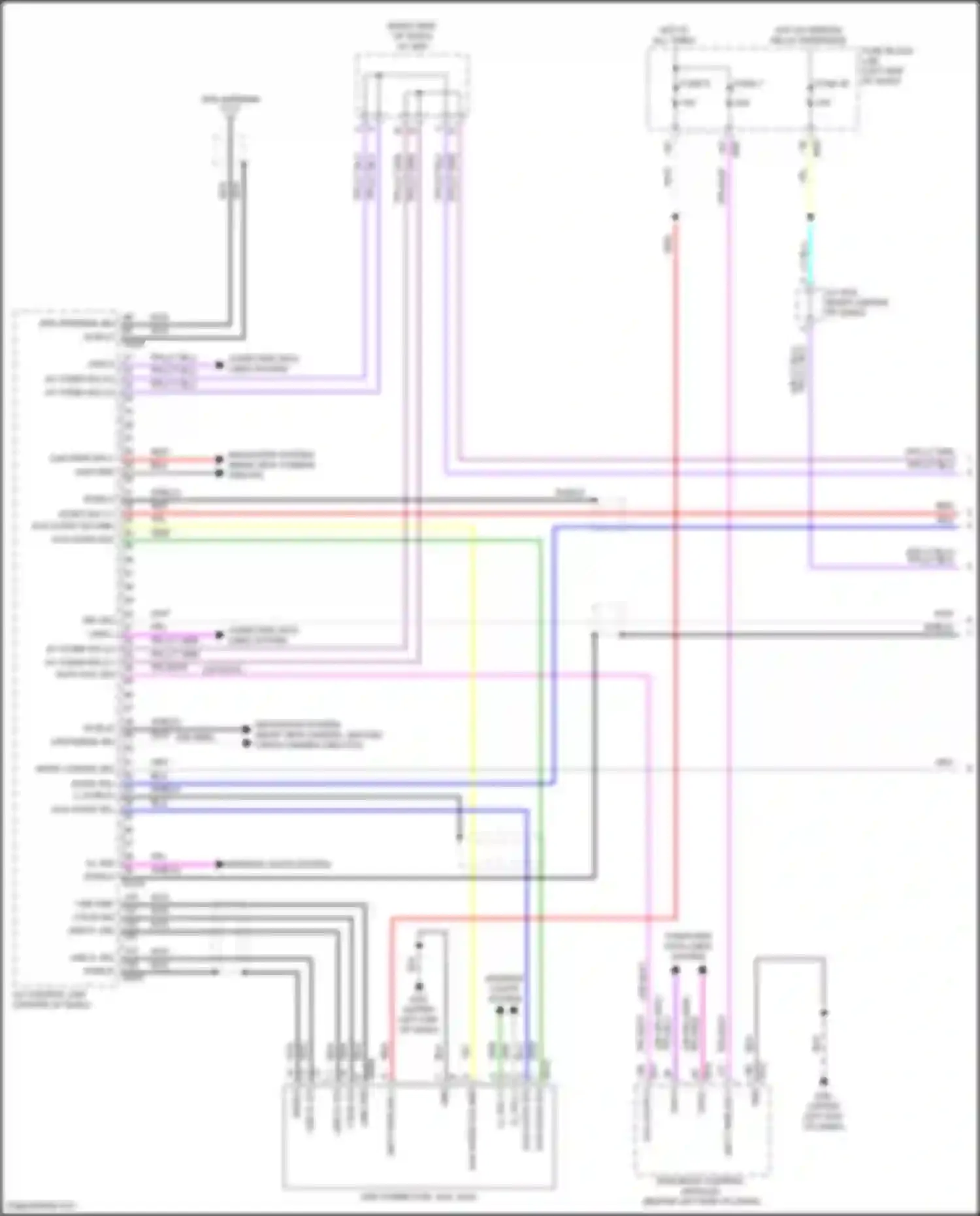 Wiring diagram computer data lines system for Nissan Rogue Sport I facelift (2019-2024) (5 of 71)