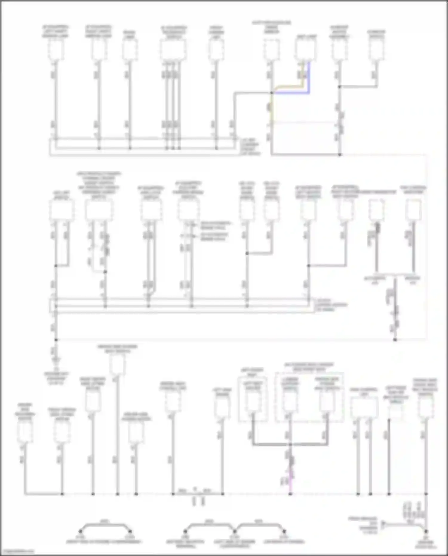 Wiring diagram front camera unit for Nissan Rogue Sport I facelift (2019-2024) (1 of 2)