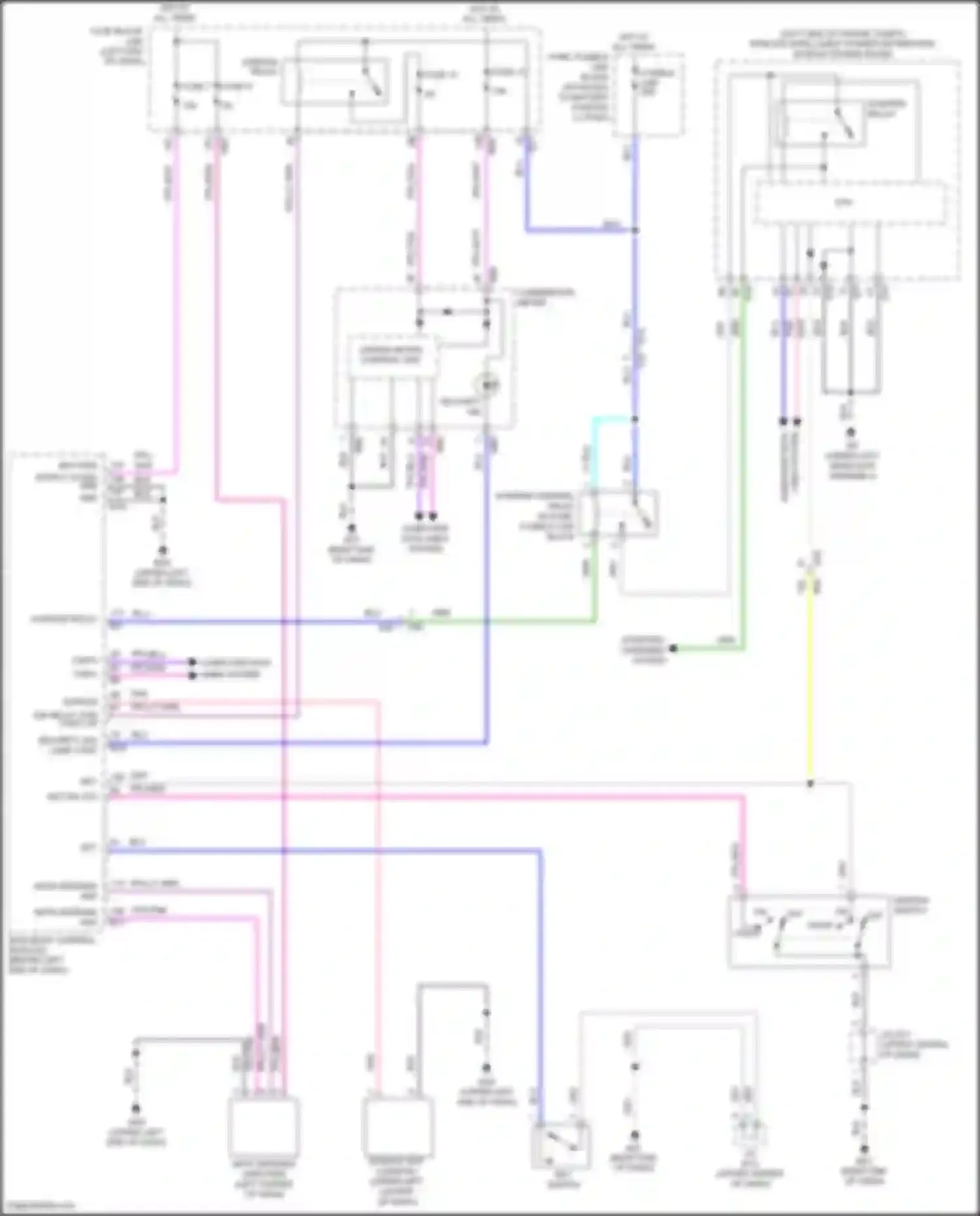 Wiring diagram fuse, fusible link block for Nissan Rogue Sport I facelift (2019-2024) (15 of 18)