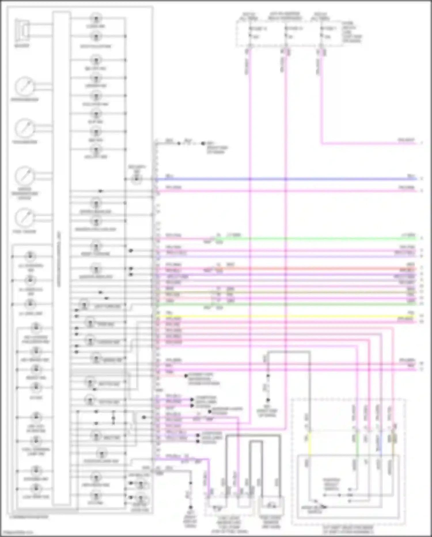 Wiring diagram hev system fail/grow ind for Nissan Rogue Sport I facelift (2019-2024) (1 of 1)