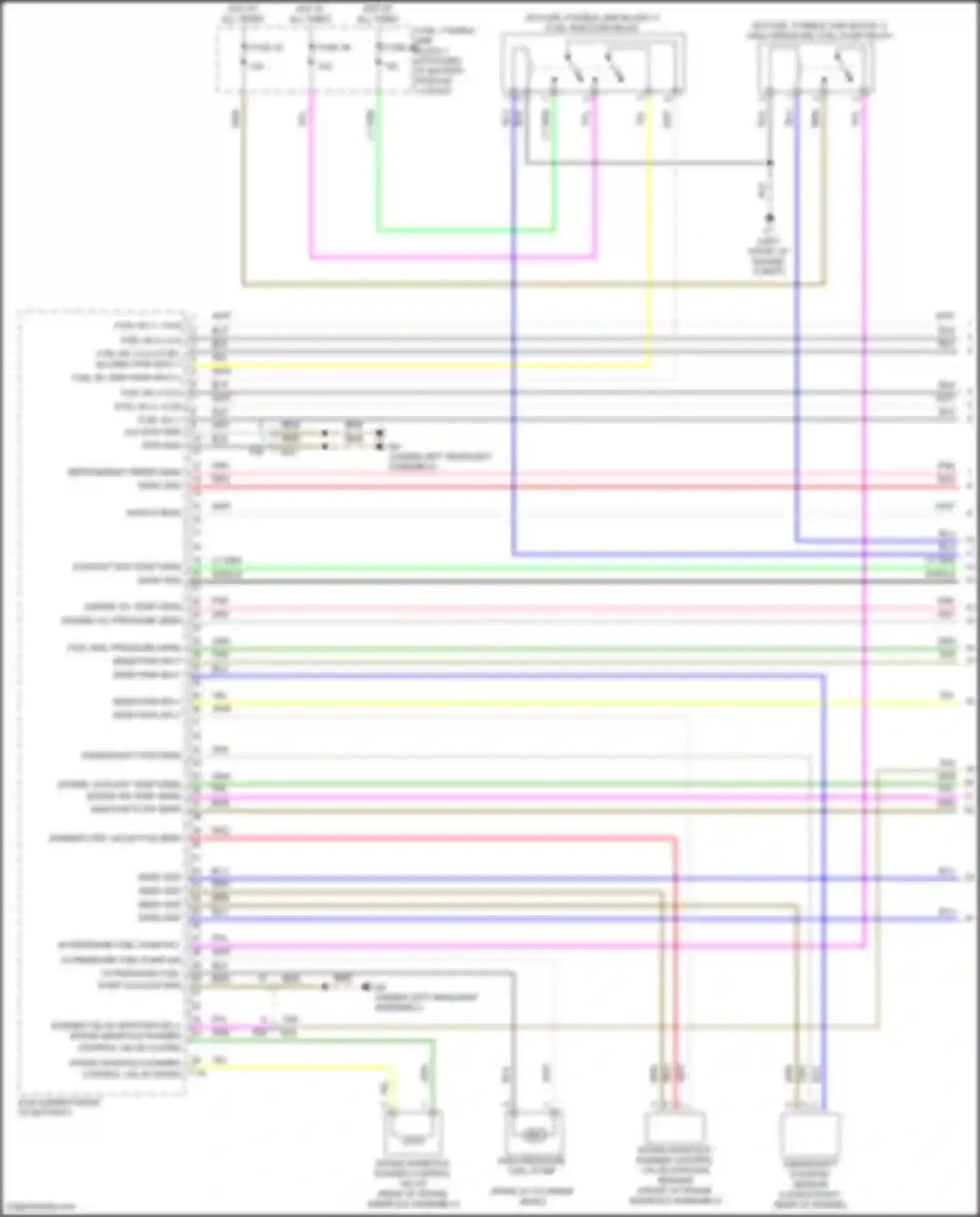 Wiring diagram intake manifold runner control valve position sensor for Nissan Rogue Sport I facelift (2019-2024) (1 of 1)