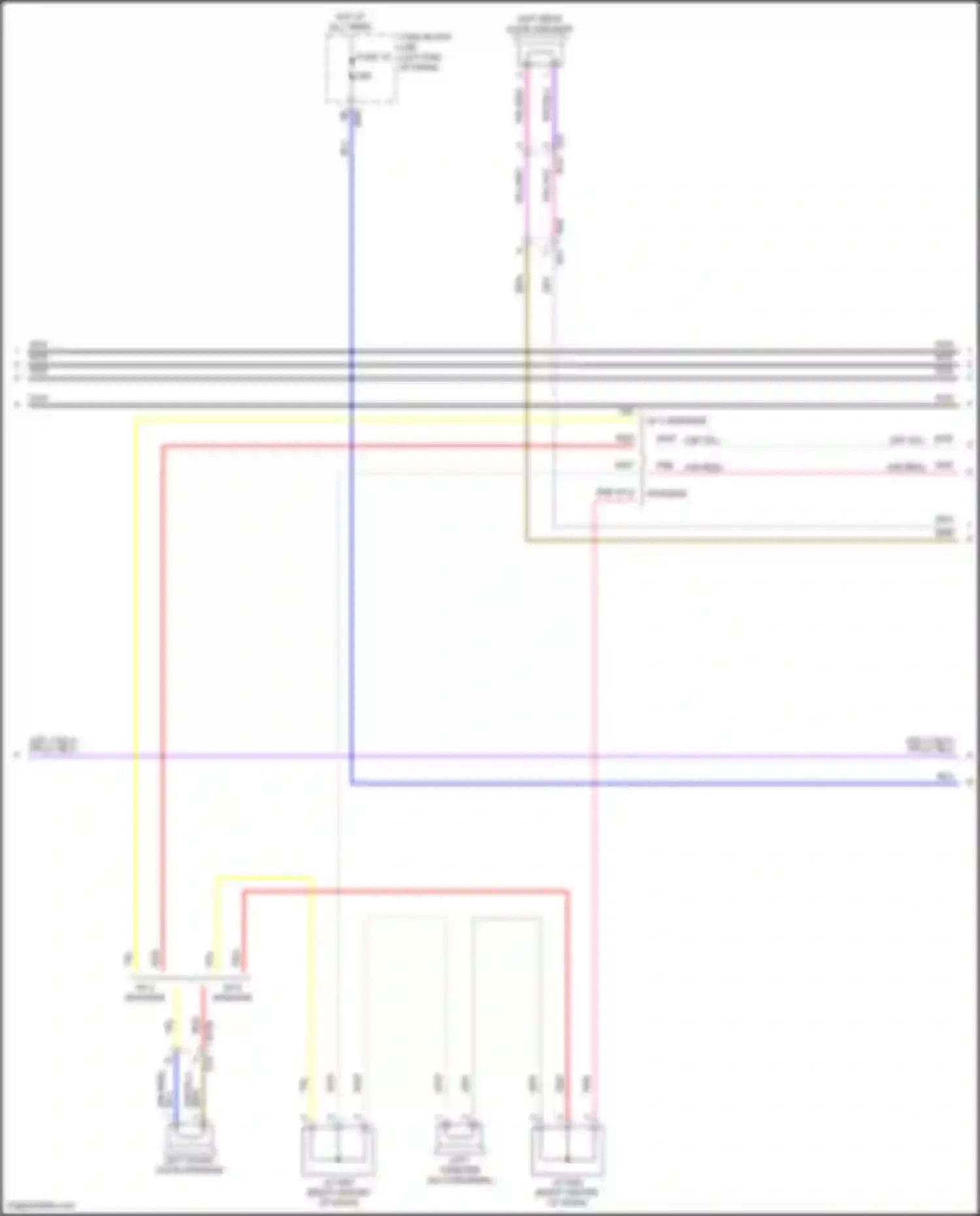 Wiring diagram left tweeter for Nissan Rogue Sport I facelift (2019-2024) (2 of 4)