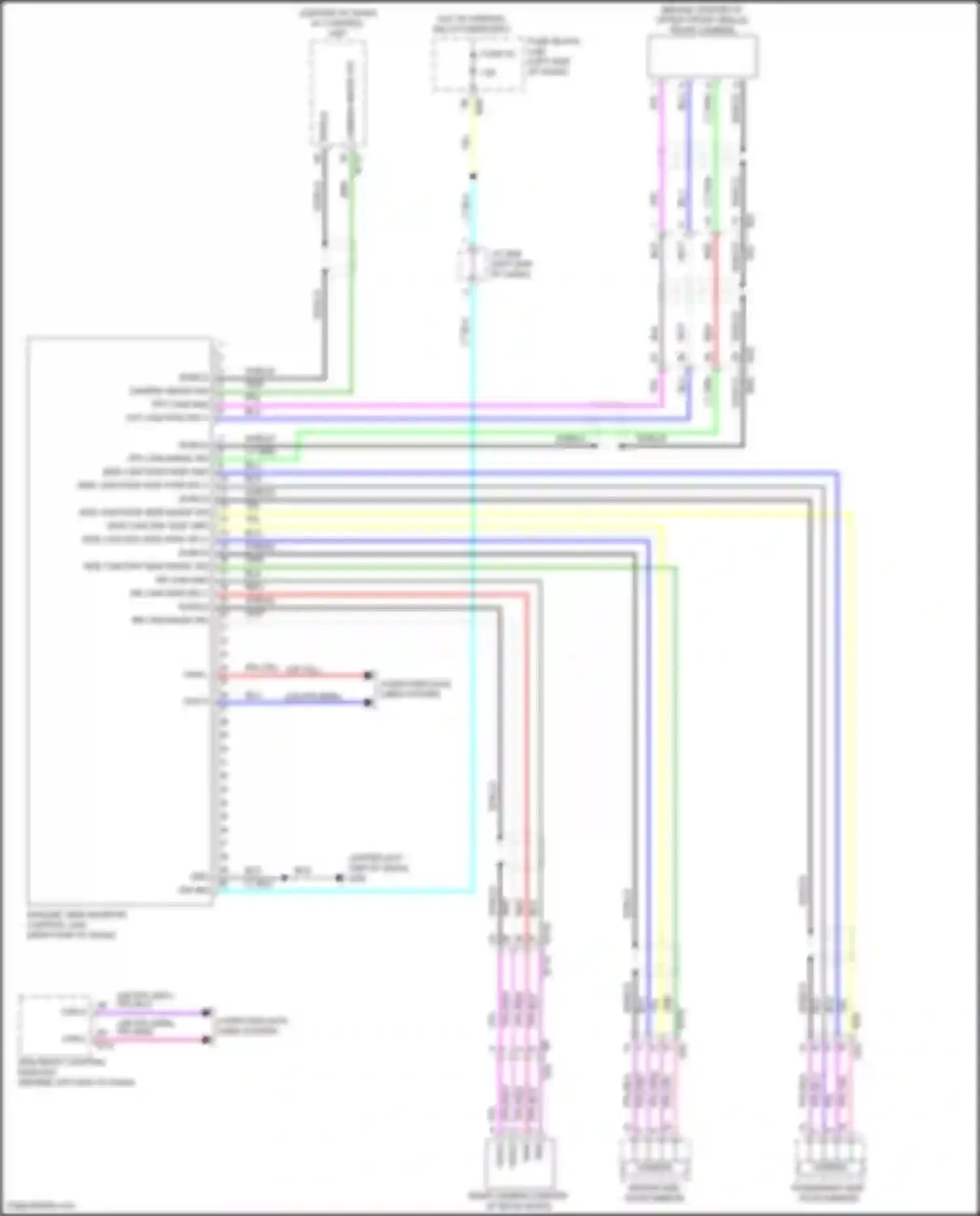Wiring diagram right end of dash) for Nissan Rogue Sport I facelift (2019-2024) (1 of 56)