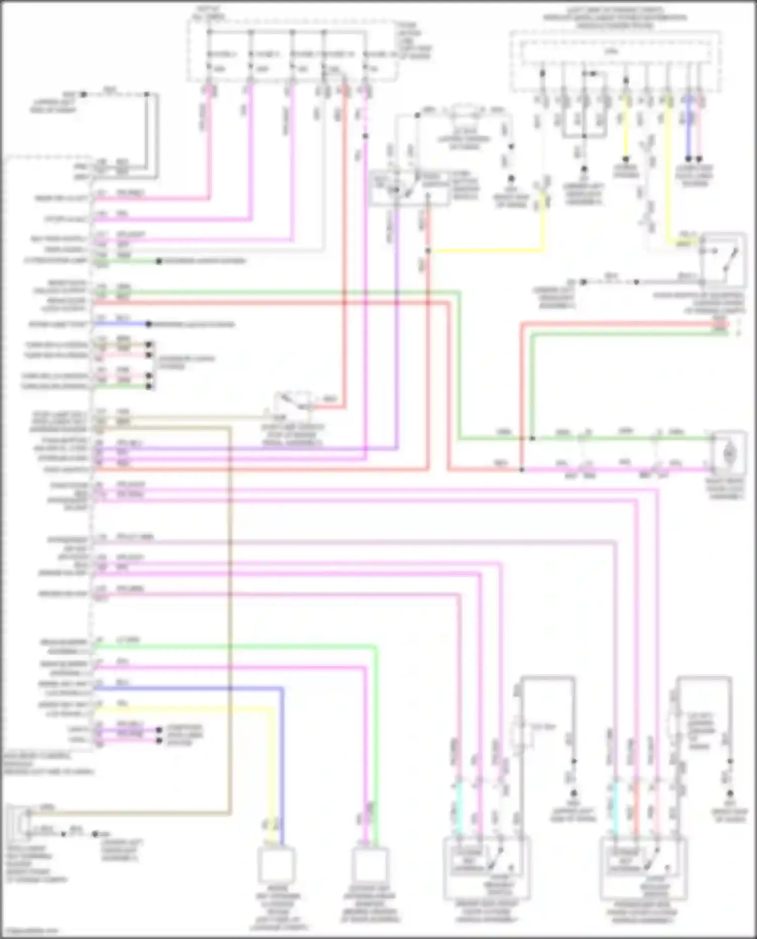 Wiring diagram right end of dash) for Nissan Rogue Sport I facelift (2019-2024) (16 of 56)